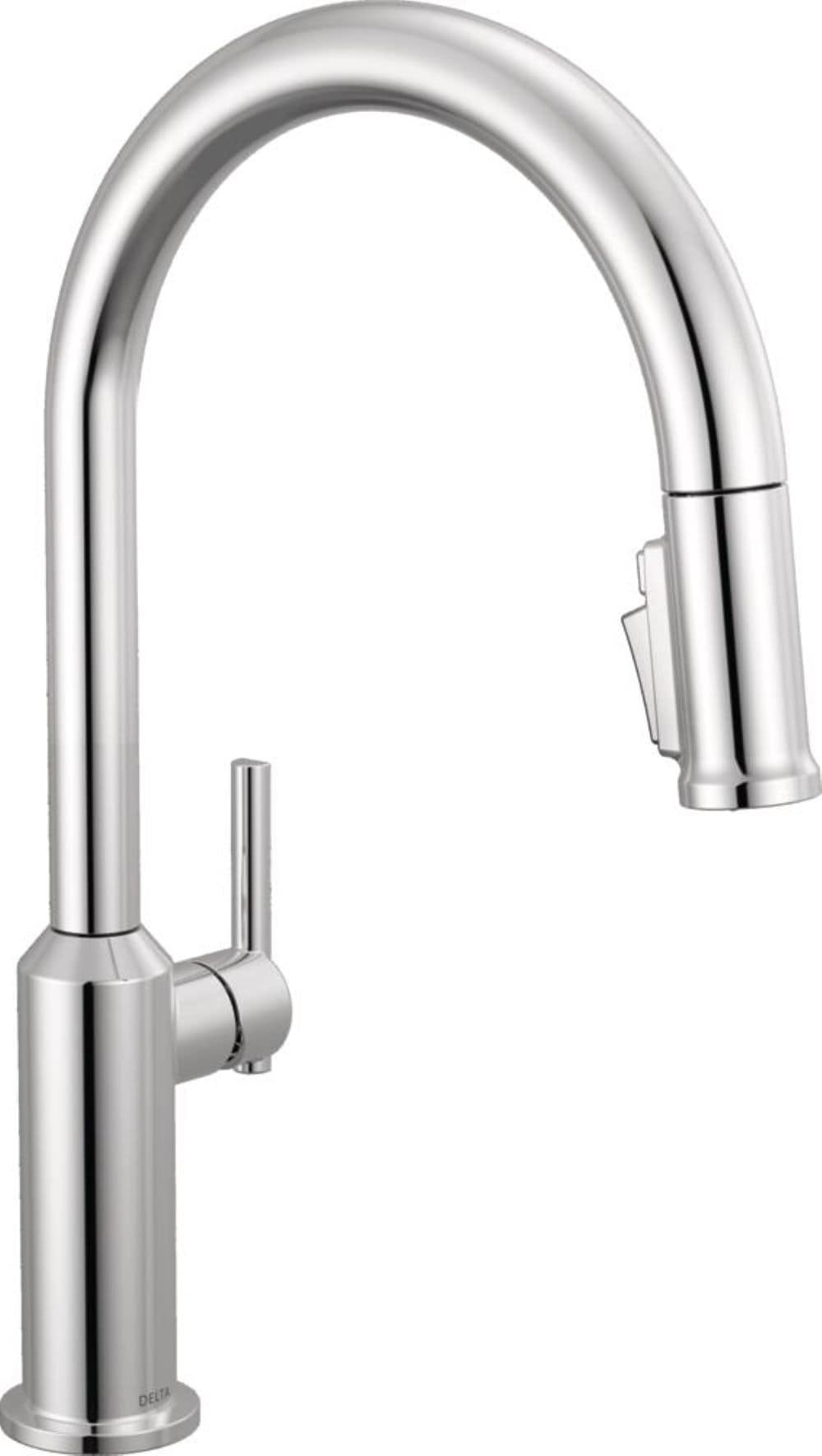 Delta - Cordova Chrome Single Handle Deck-mount Pull-down Kitchen Faucet with Sprayer