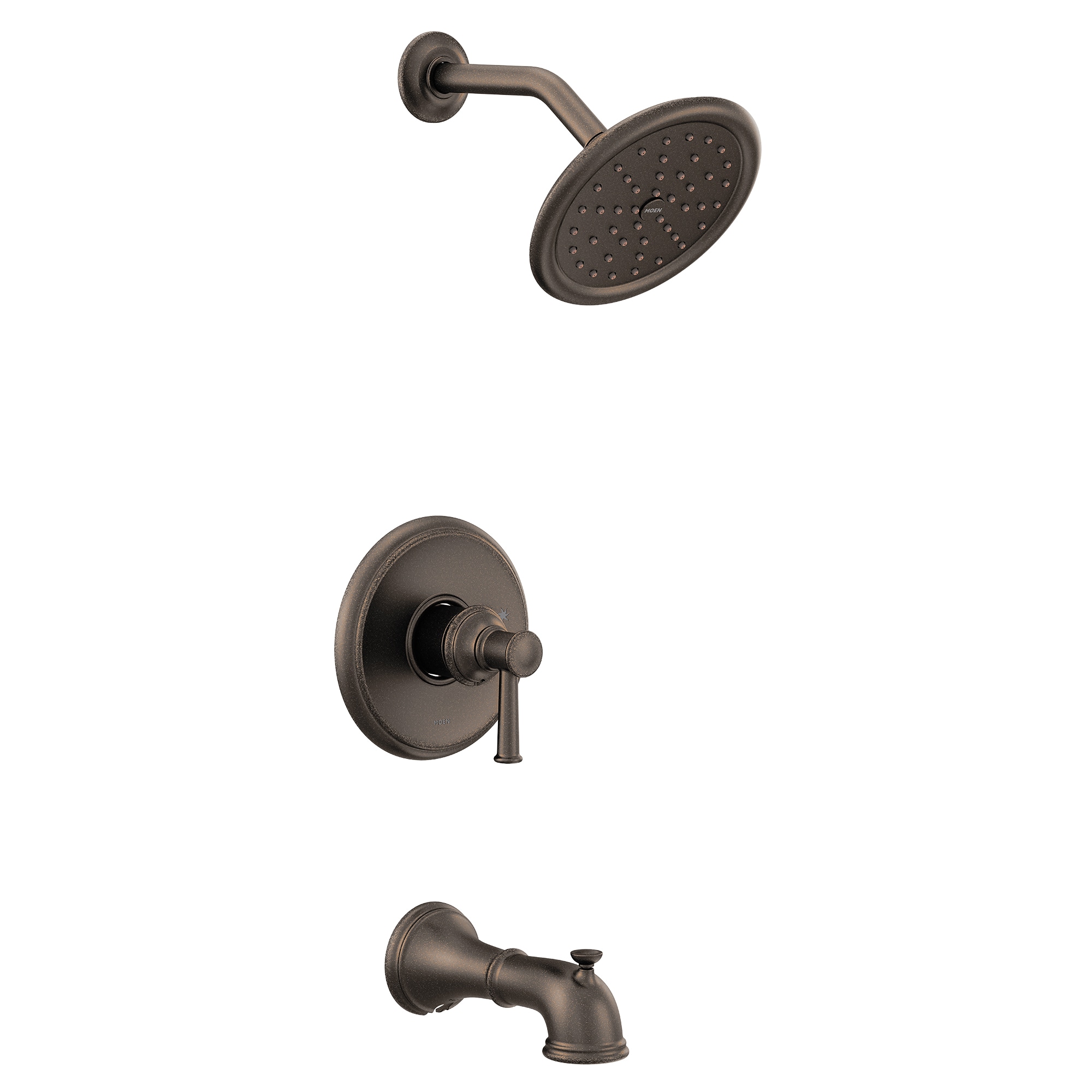 Moen Belfield Oil Rubbed Bronze 1-handle Single Function Round Bathtub ...