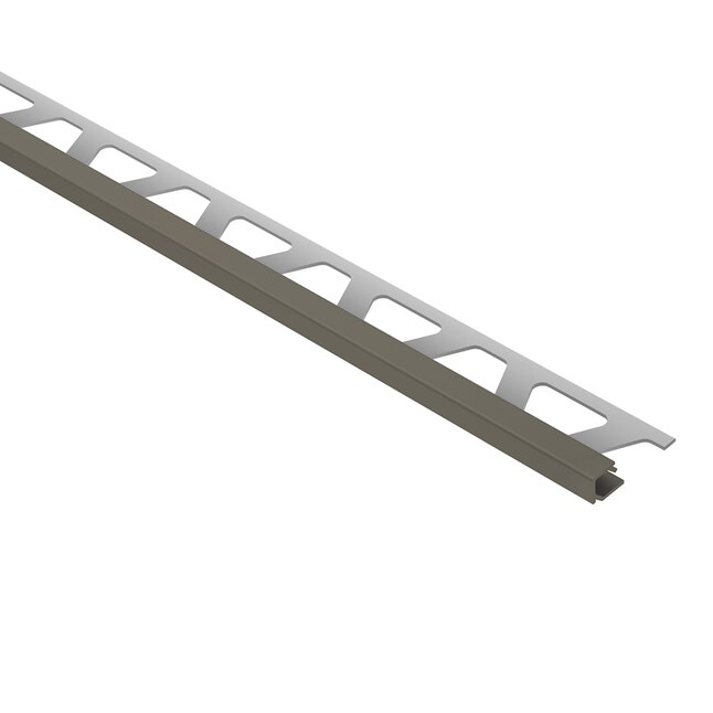 Schluter Systems Quadec 0.25-in W x 98.5-in L Classic Grey Color-Coated Aluminum Tile Edge Trim Schluter Systems Quadec 0.25-in W x 98.5-in L Classic Grey Color-Coated Aluminum Tile Edge Trim