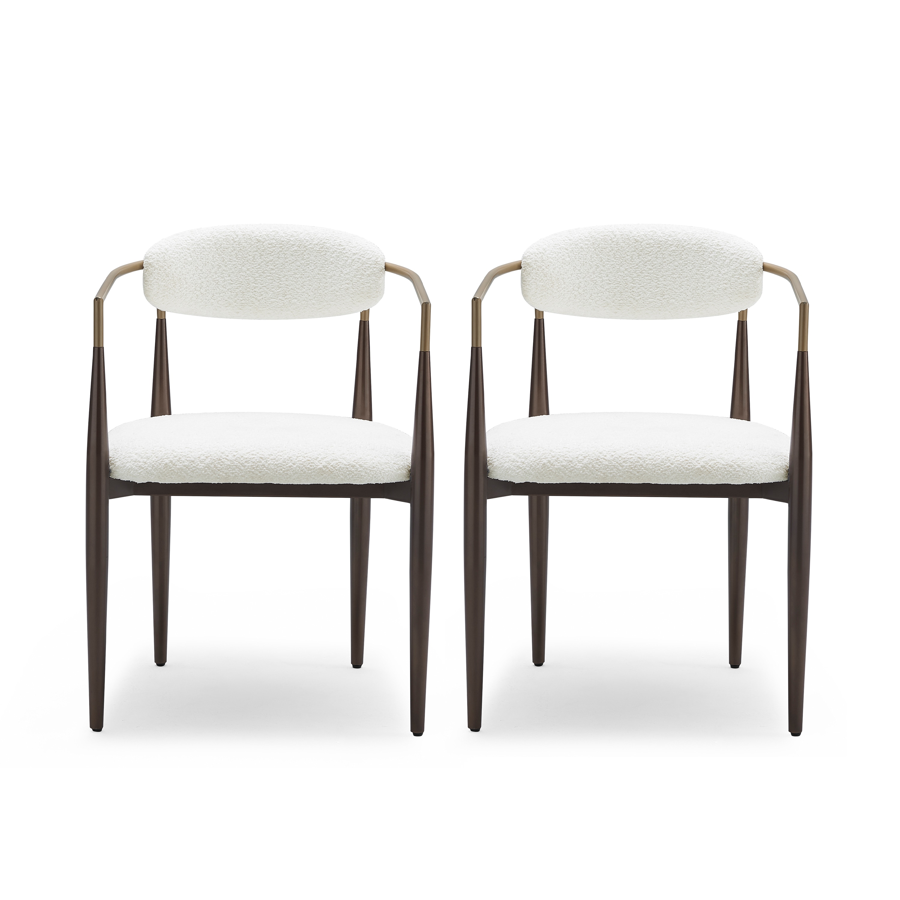 Christopher Knight Home 320521 Modern Industrial Elmore Upholstered Dining Chairs (Set of 2) with Iron Frame