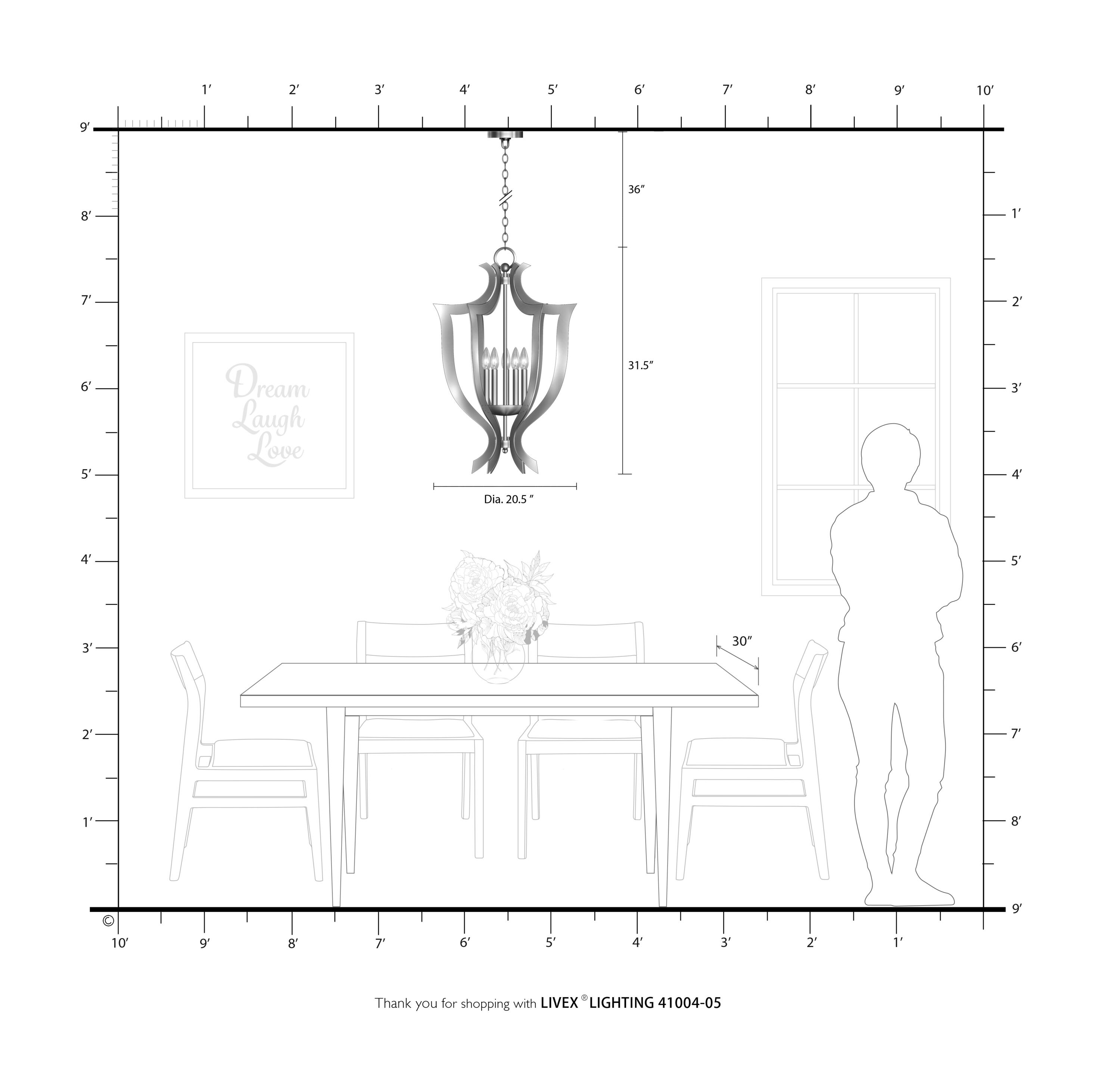 Polished Chrome 5-Light Candelabra Chandelier with Laser-Cut Design