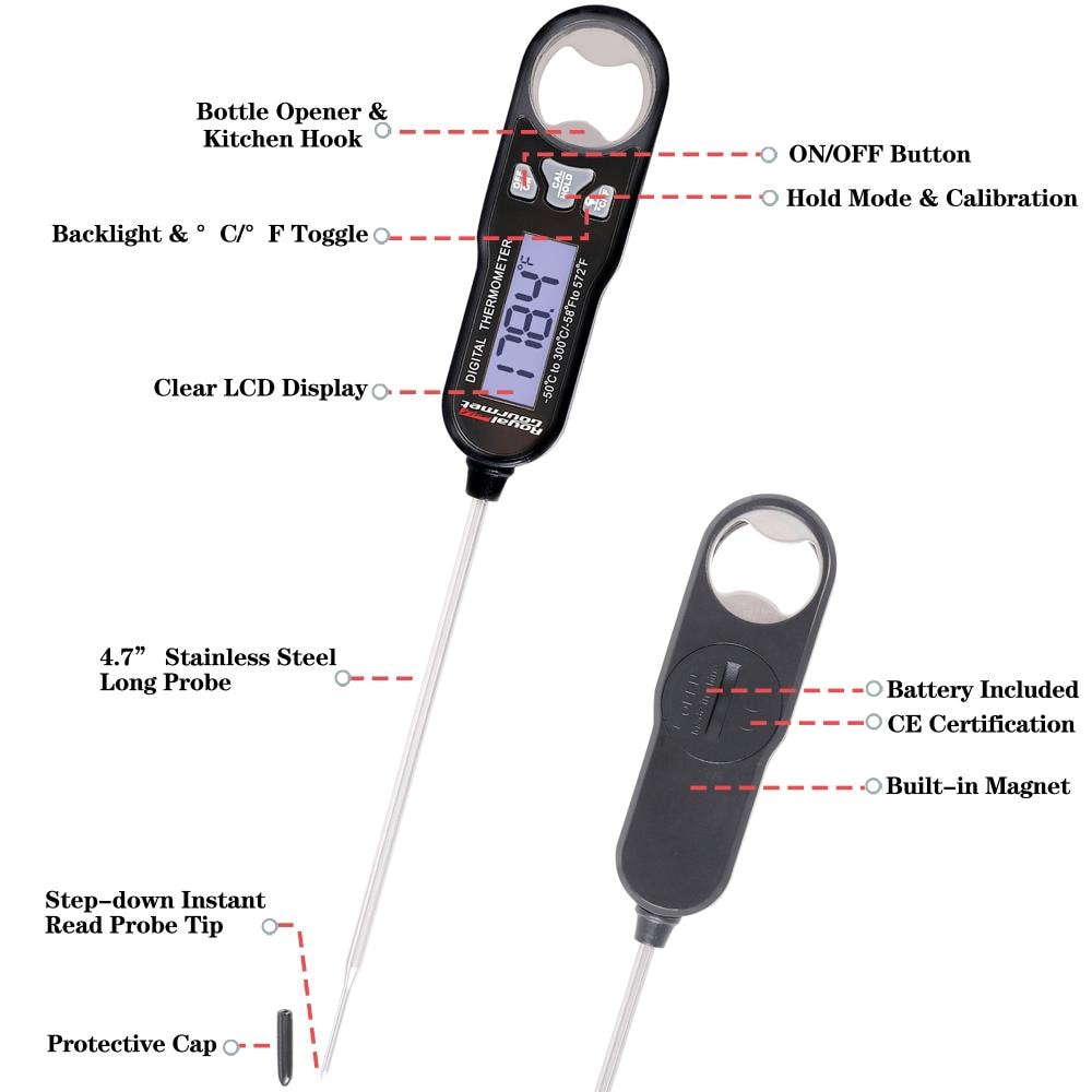 Royal Gourmet TW1001 Grill-Temperature-Gauges - View #9