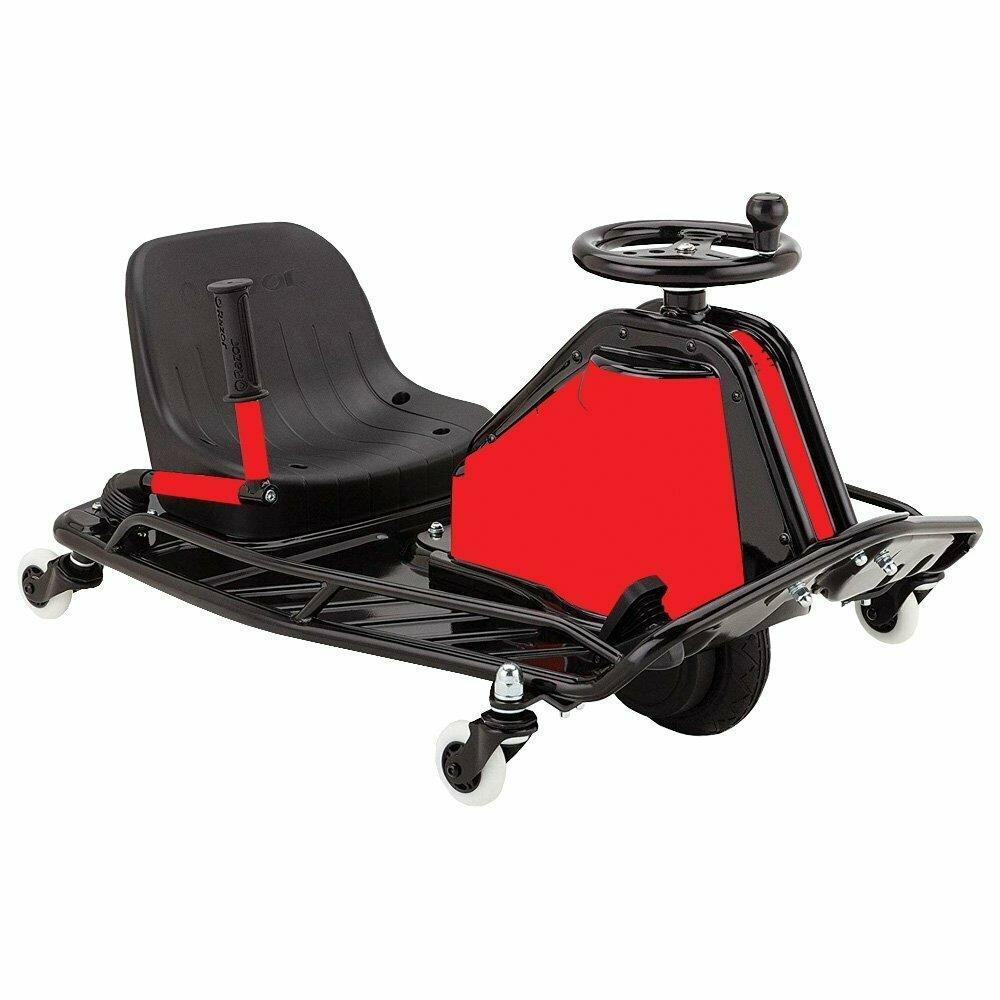 MightySkins VSNS114693  RACCD-Solid Red Skin for Razor Crazy Cart DLX, Solid Red