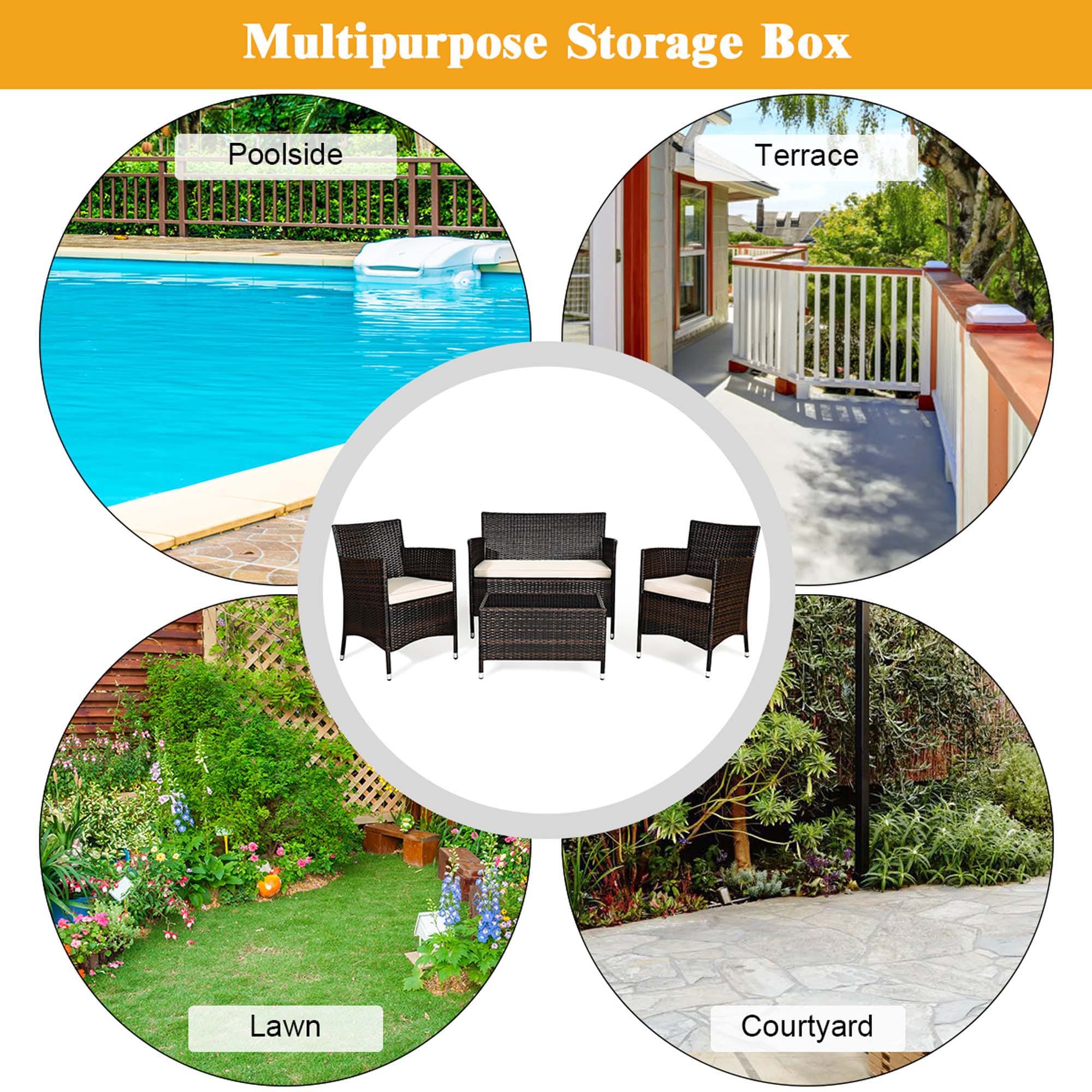 Costway HW67772BR Patio-Conversation-Sets - View #4