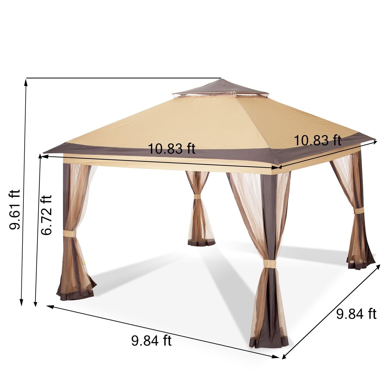 PamaPic ZP-TYZDZ-WL1 Wood-Resin-Gazebos - View #7