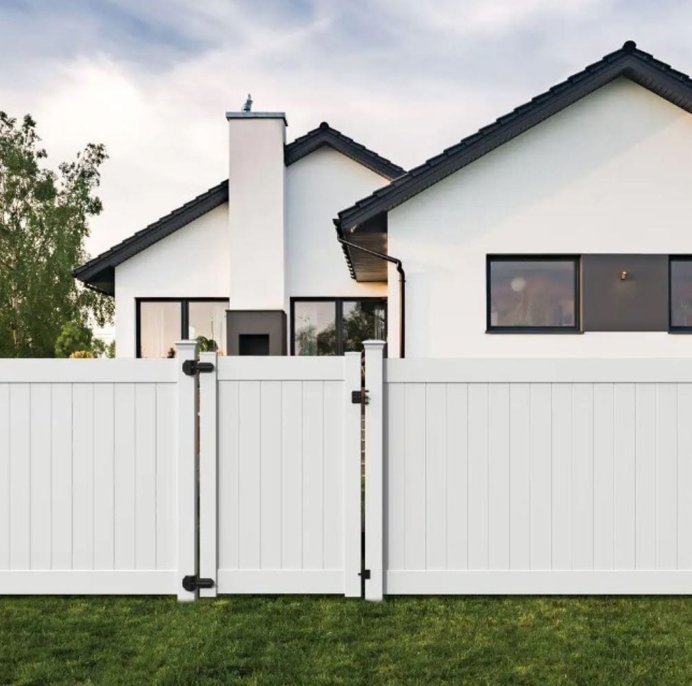 Capital Railing VGP84W 8-ft H x 4-ft W White Vinyl Fence gate (Unassembled)