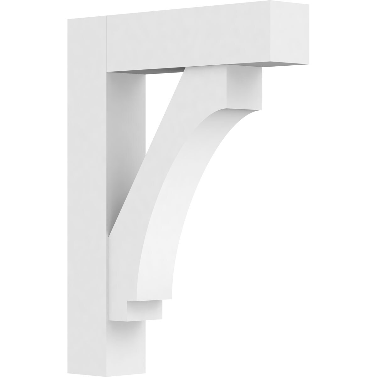 Ekena Millwork BKTP05X24X32IMP05 Standard Imperial 5-in x 24-in x 32-in White PVC Standard bracket