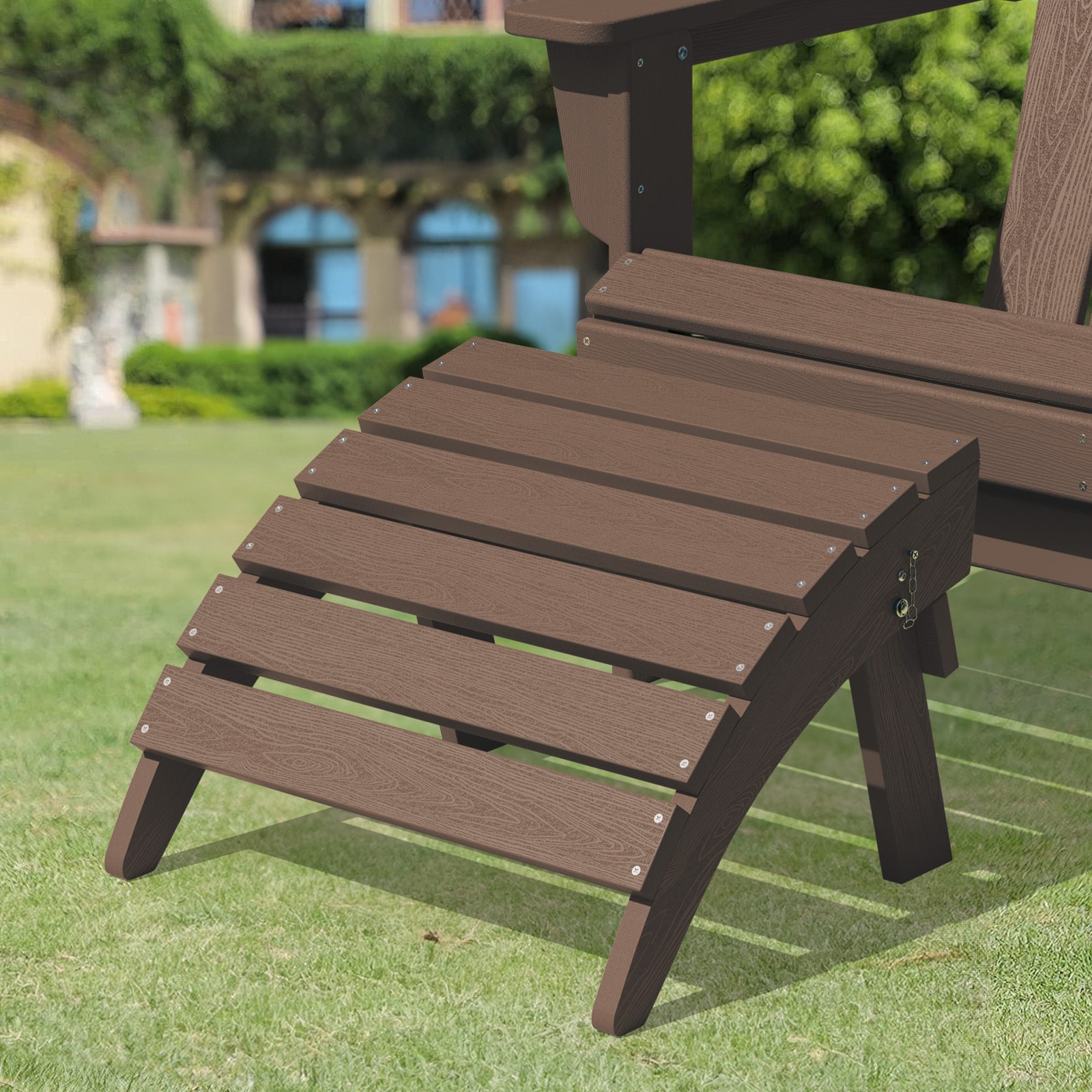VOUA ZDGJ-CE HDPE Folding Ottoman Coffee HDPE Ottoman