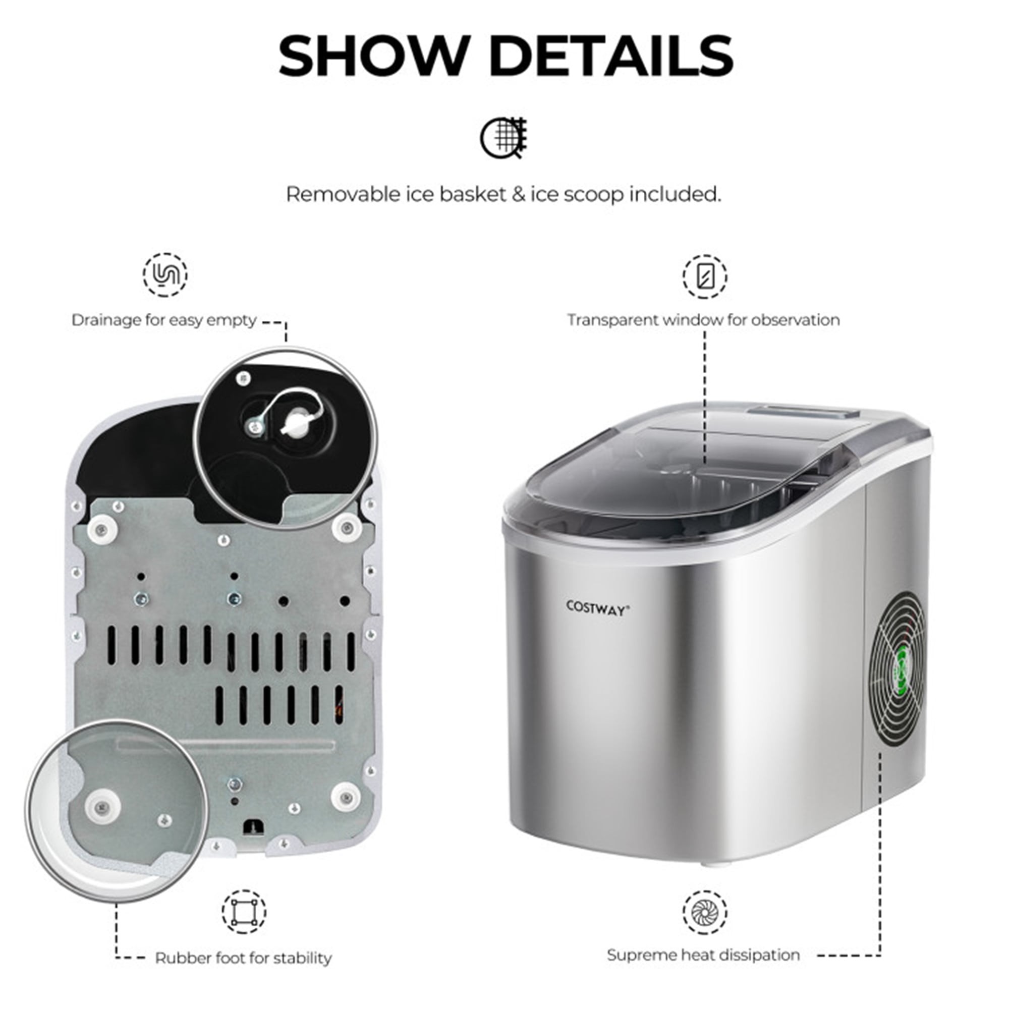 Mondawe OR-ES93922-MRS Ice-Makers - View #6