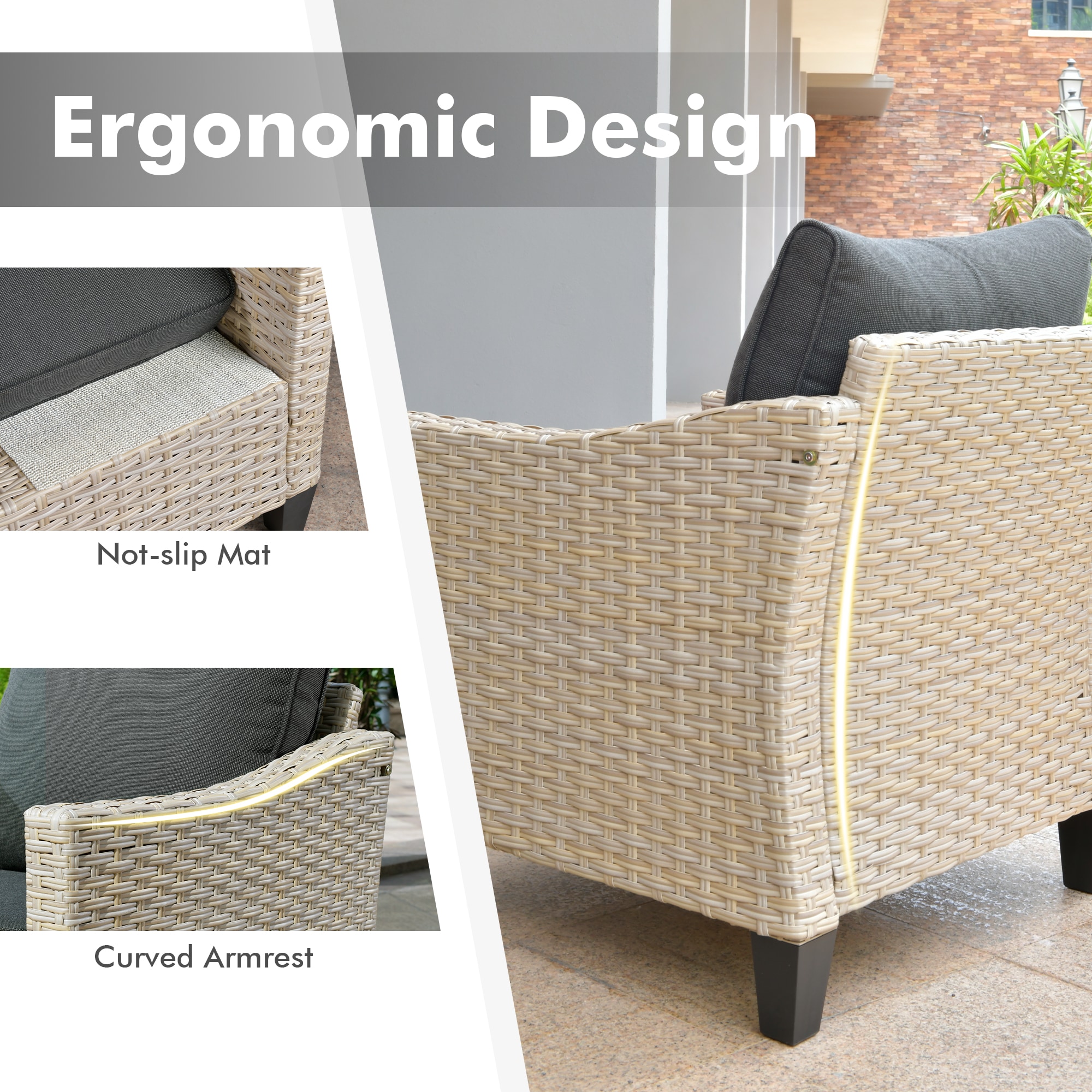 XIZZI XIDAR1052 Patio-Conversation-Sets - View #4