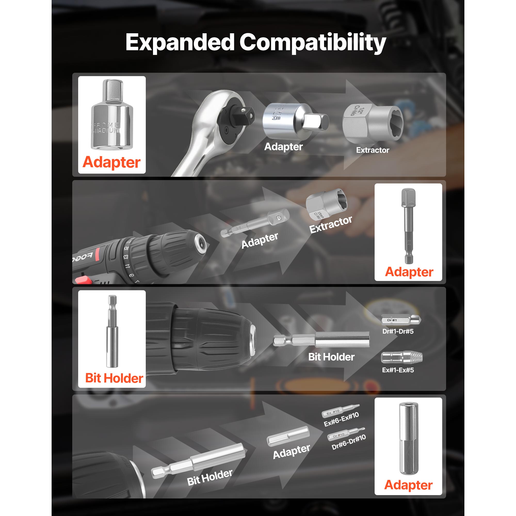 VEVOR SCDGNTQQTZLS15839V0 Bolt-Extractors - Thumbnail View #5