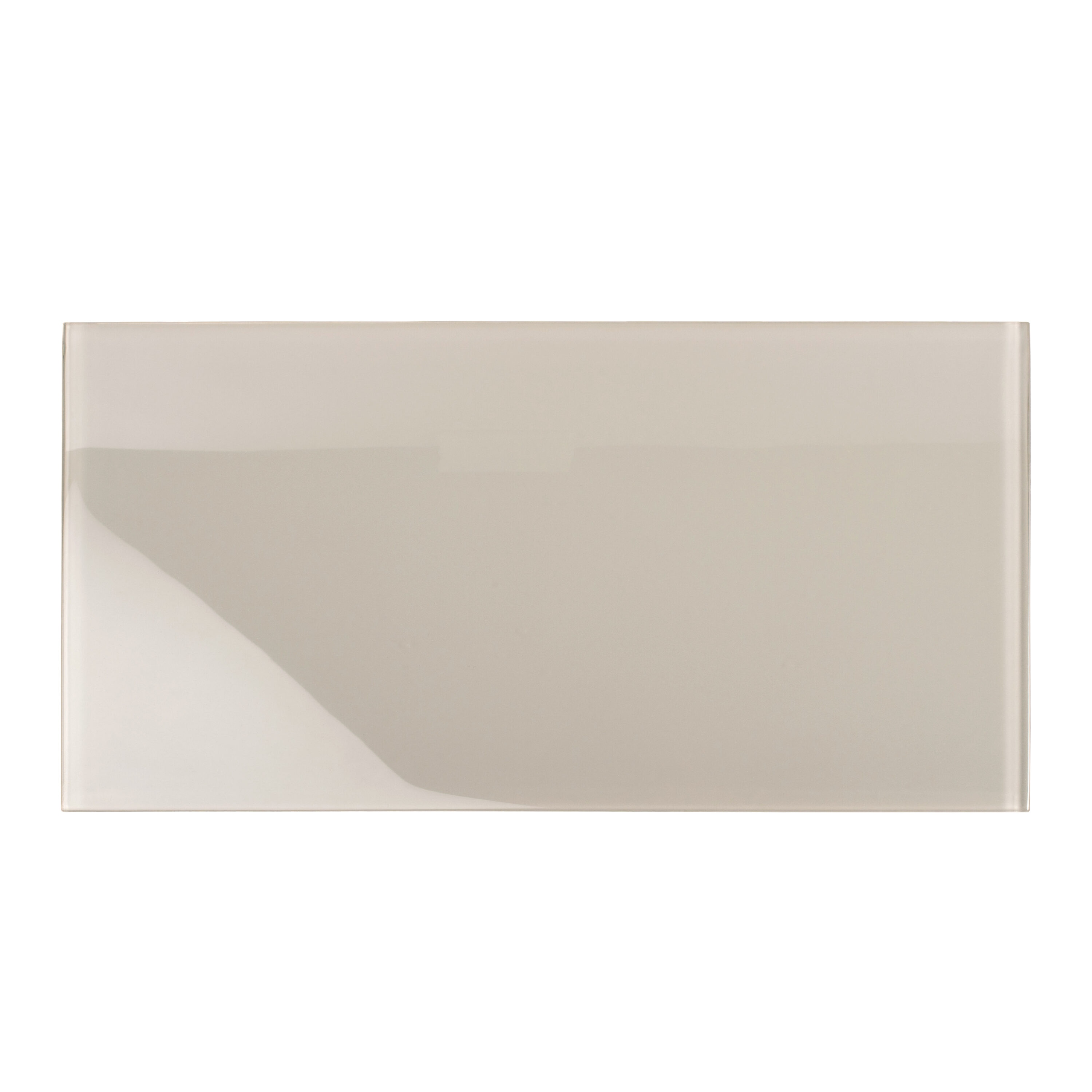 Apollo Tile APLA88085 8X16A Colorway Light Gray 8-in x 16-in Glossy Glass Subway Wall Tile (13.33-sq. ft/ Carton)