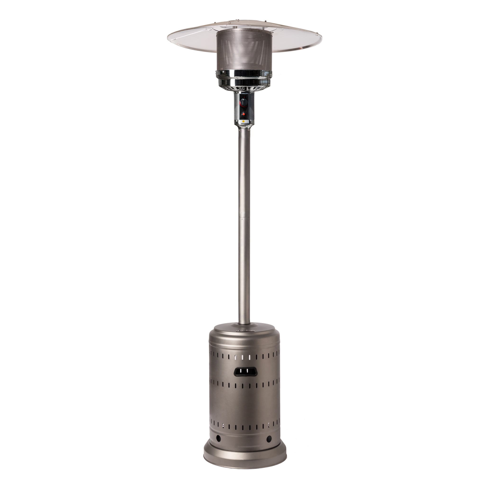 Fire Sense 46000-BTU Silver Steel Floorstanding Liquid Propane Patio ...