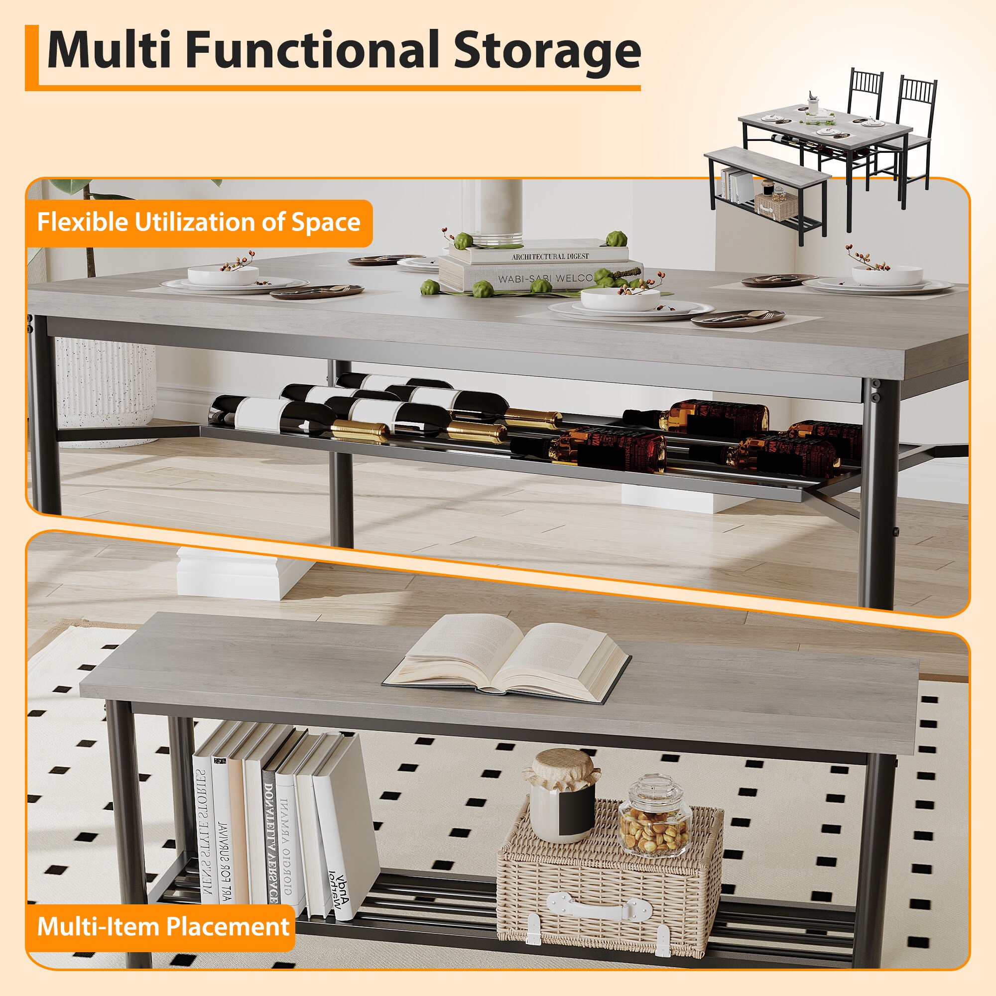 IdealHouse CMC-WF3RY9ZC-OX2TB5H Dining-Sets - View #5