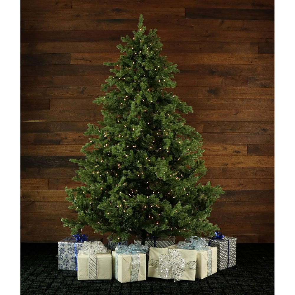 7.5-Ft White Foxtail Pine Artificial Christmas Tree with Smart Lights