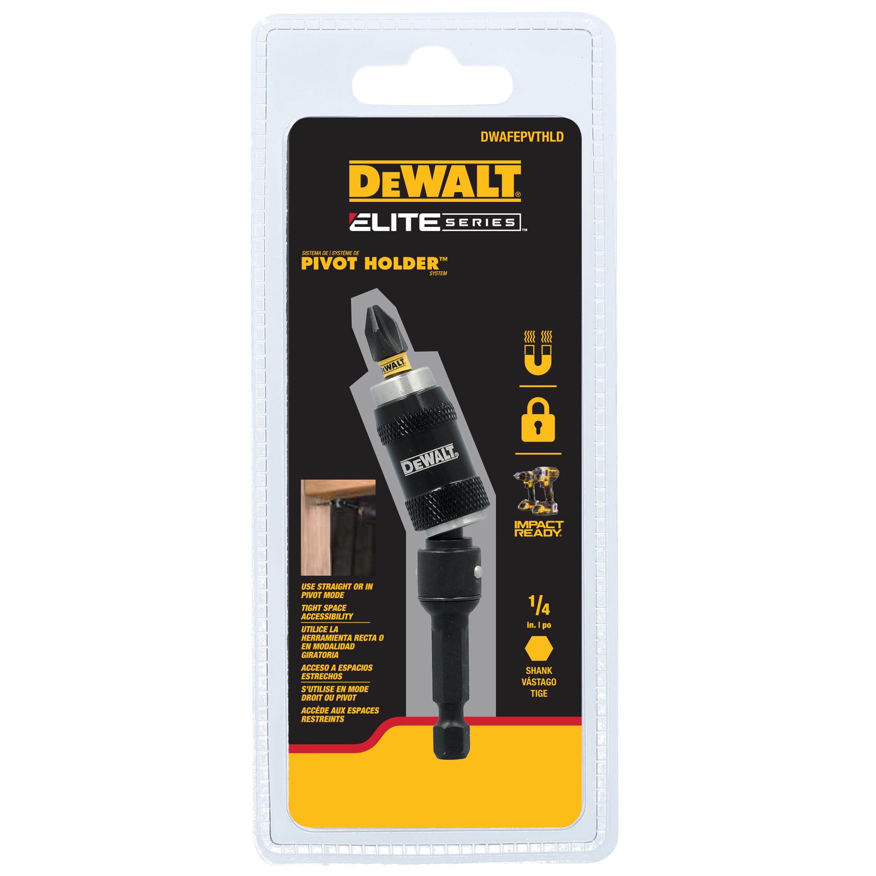 DEWALT DWAFEPVTHLD Magnetic Impact bit holder Individual