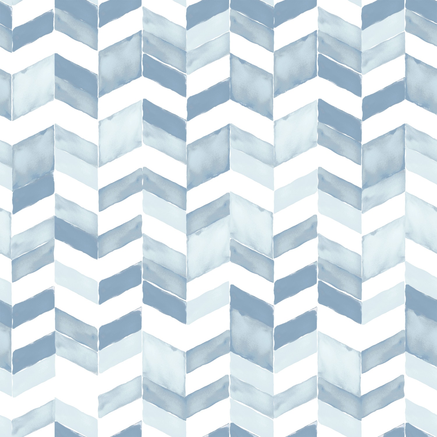 Simple Shapes Watercolor Chevron Wallpaper Peel and Stick (Single Sheet  2ft x 9ft, Barely Beige)