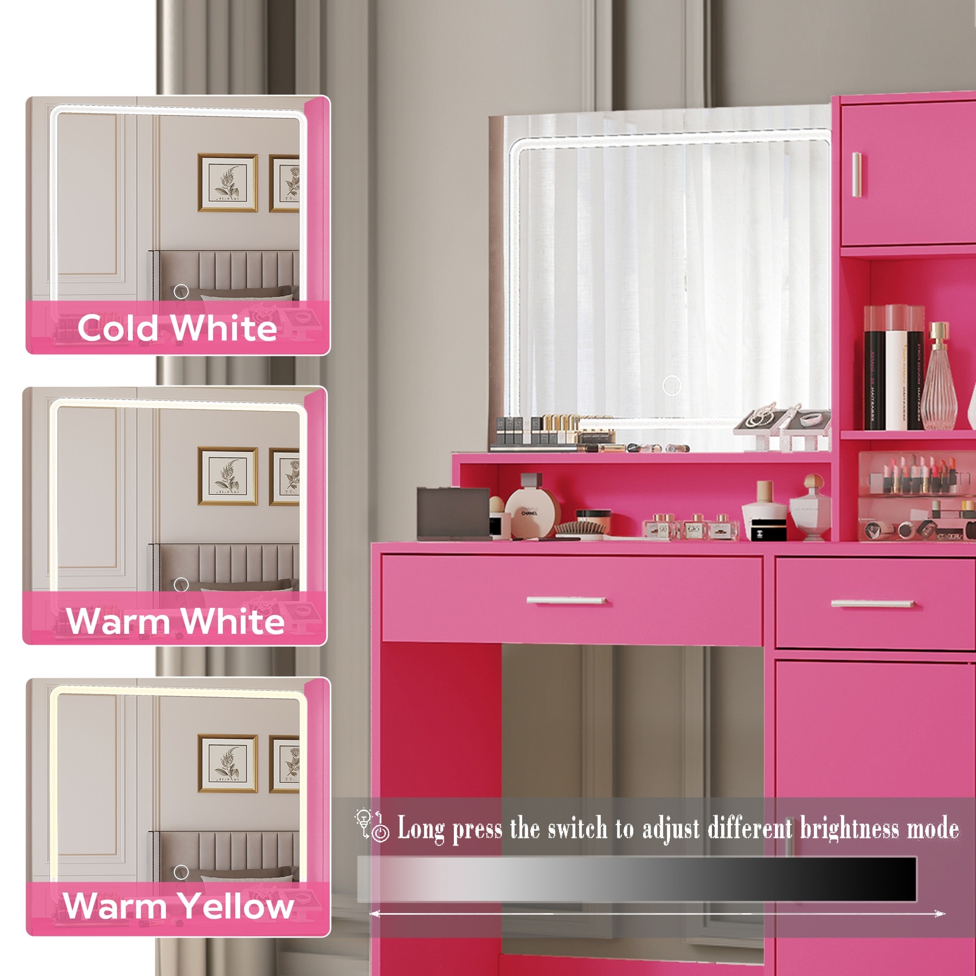 Vorene J-92STOGZUCRVB Bedroom-Vanities - View #3
