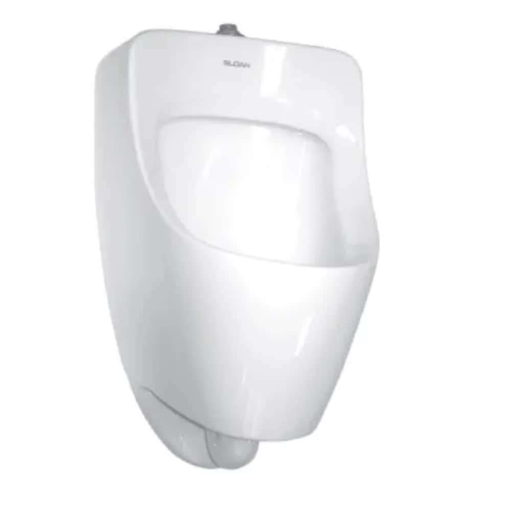 Sloan 1107009 0.5 GPF (1.89 LPF) White WaterSense Wall-mounted Urinal ( 14.18-in x 23.5-in )