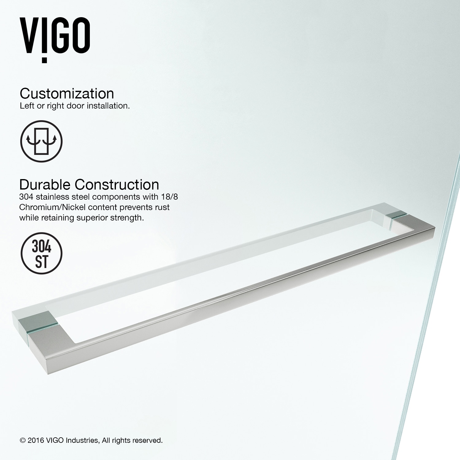 VIGO VG6074STCL3458 Bathtub-Doors - View #8