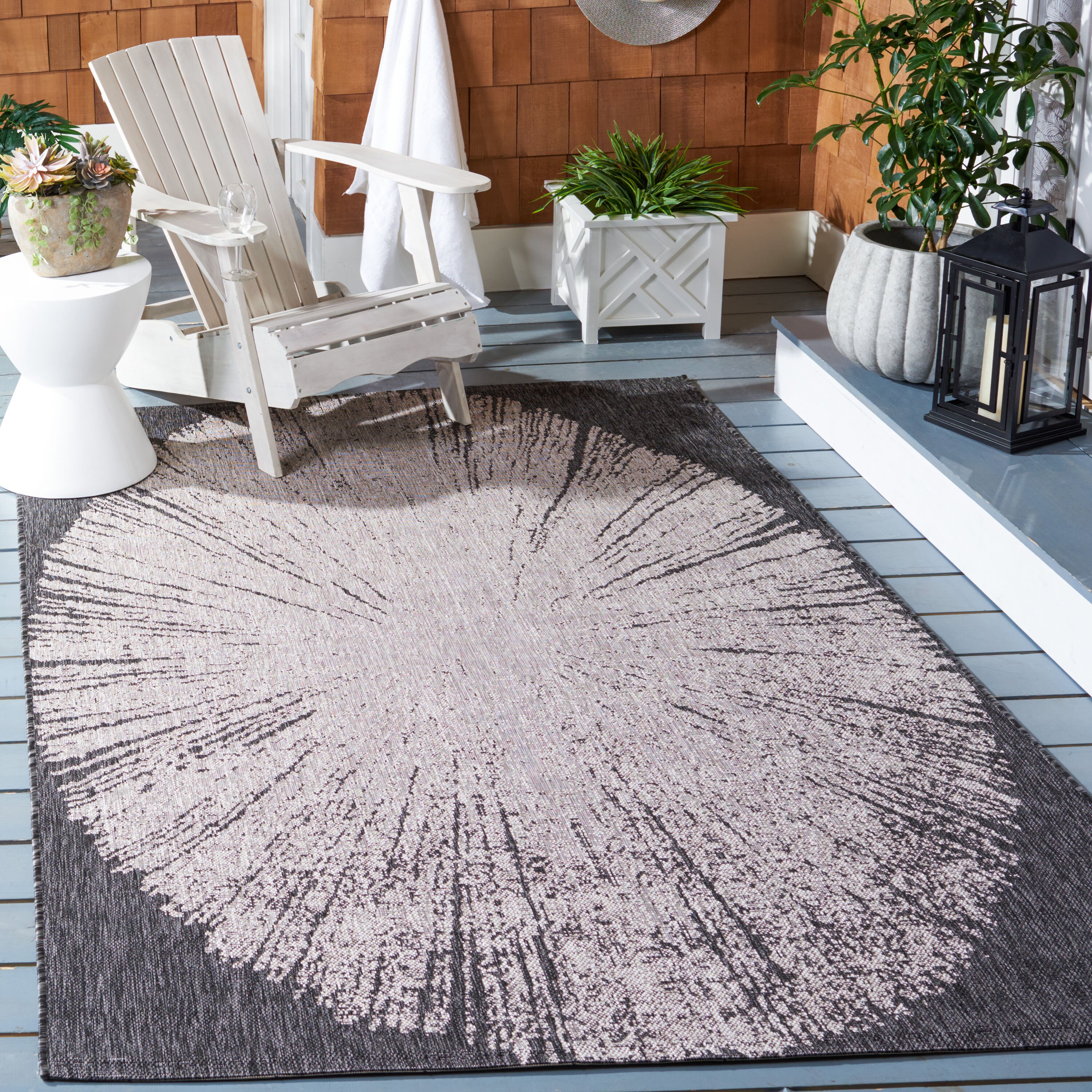 Safavieh - Dokupa  Cy8893-36621 Beige Black 4 x 6 Rectangular Area rug