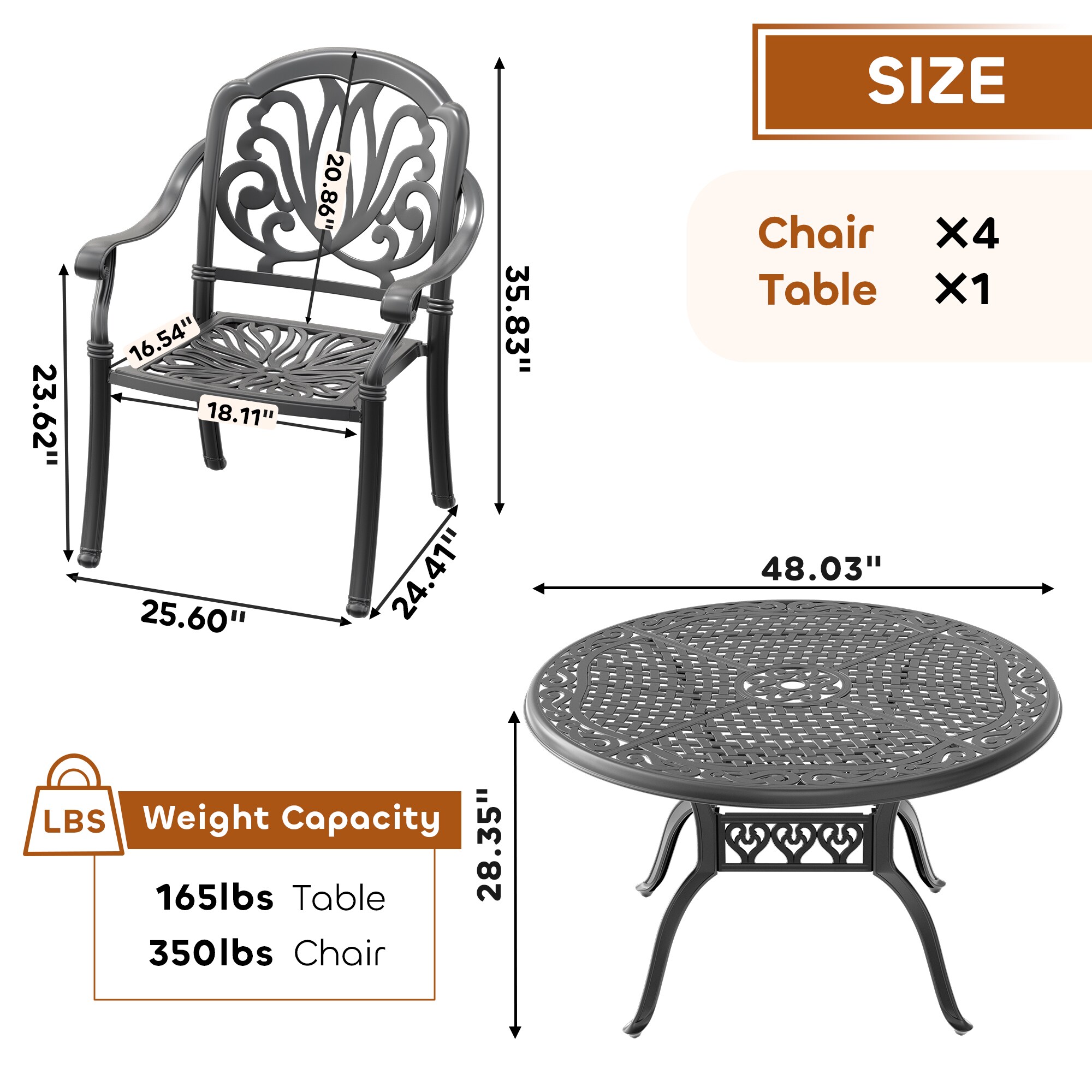 nicesure SLBK6002CZ4A1123RC Patio-Dining-Sets - View #9