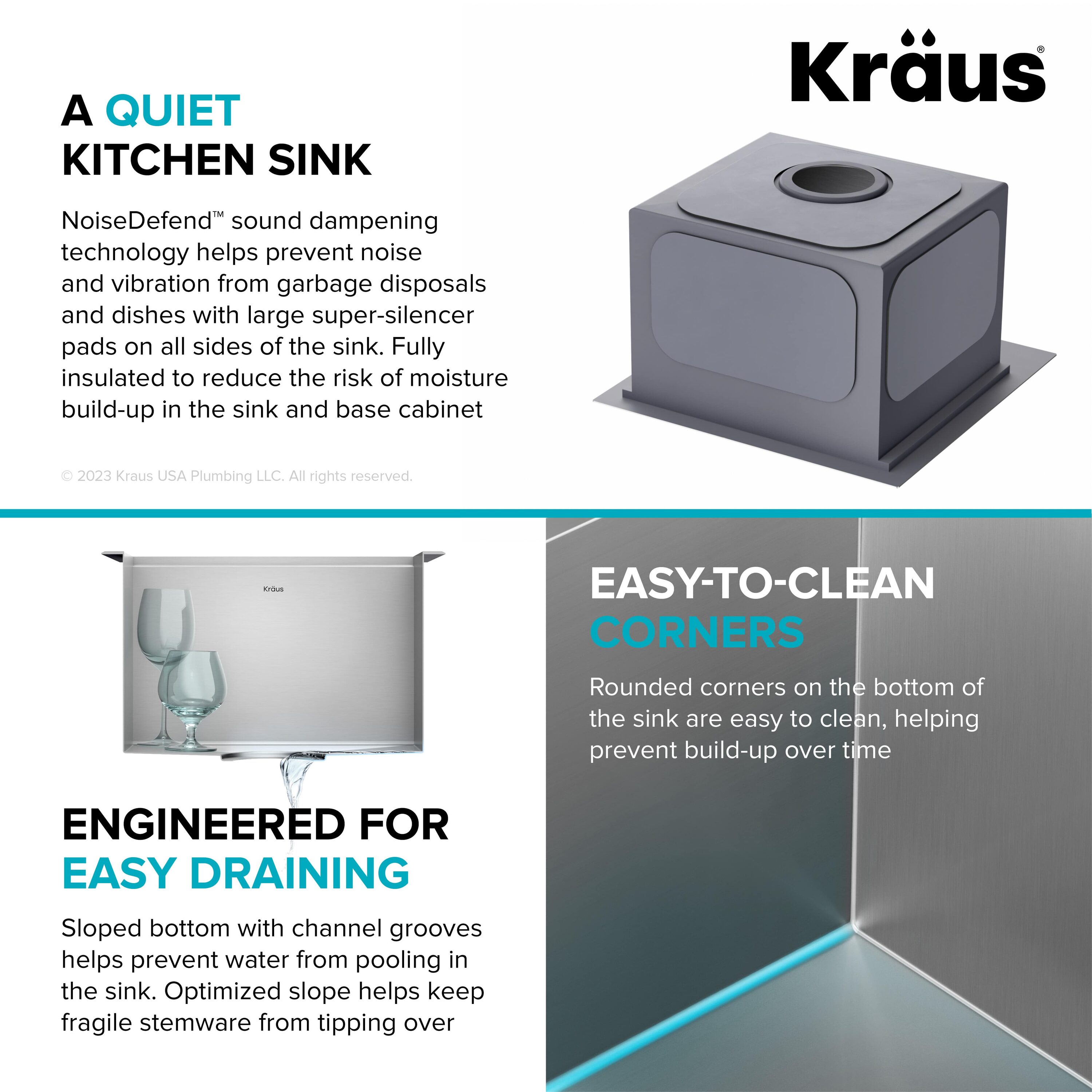 Kraus KWT321-15 15 Workstation Kitchen Bar Sink With Accessories