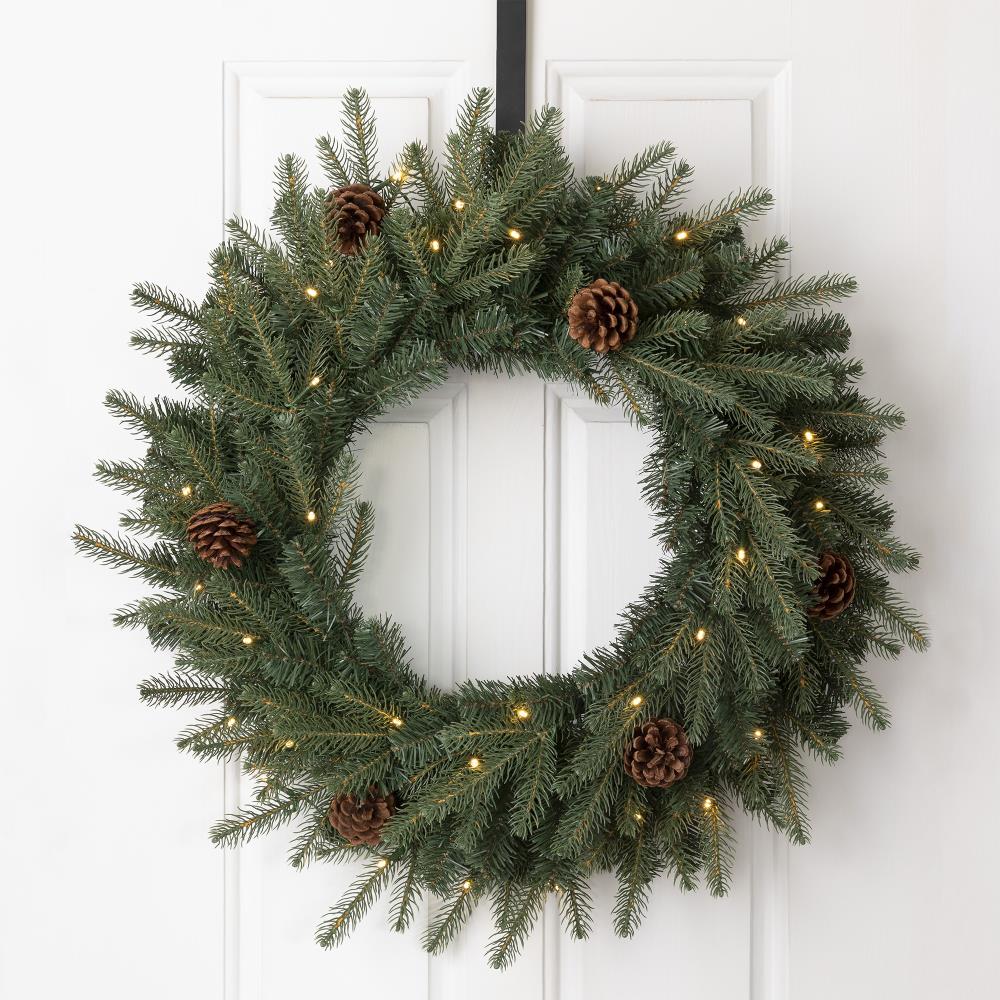 Glitzhome 2010000015 Artificial-Christmas-Wreaths - View #6