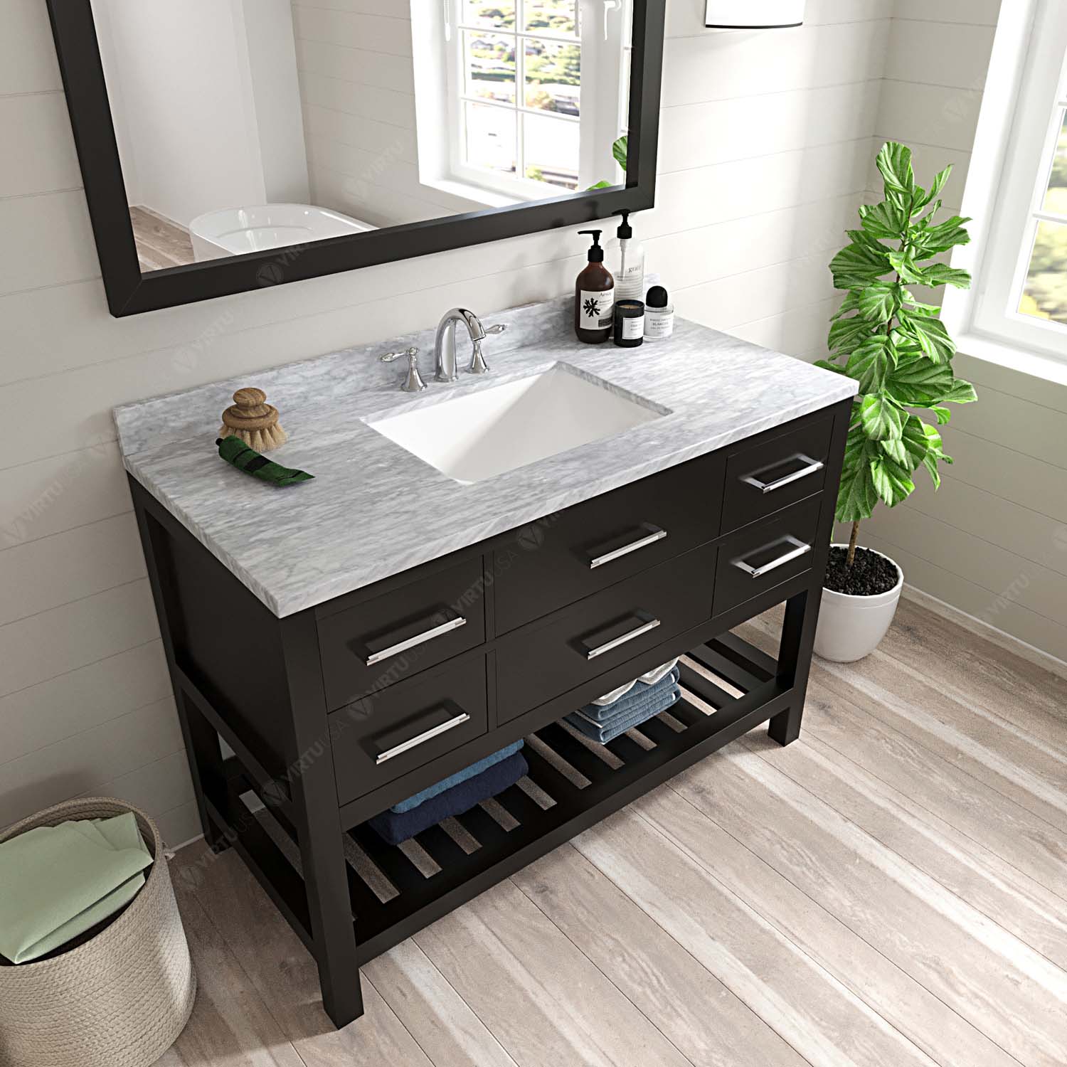 Virtu USA MS-2248-WMSQ-ES Bath-Vanity-Combo - View #3