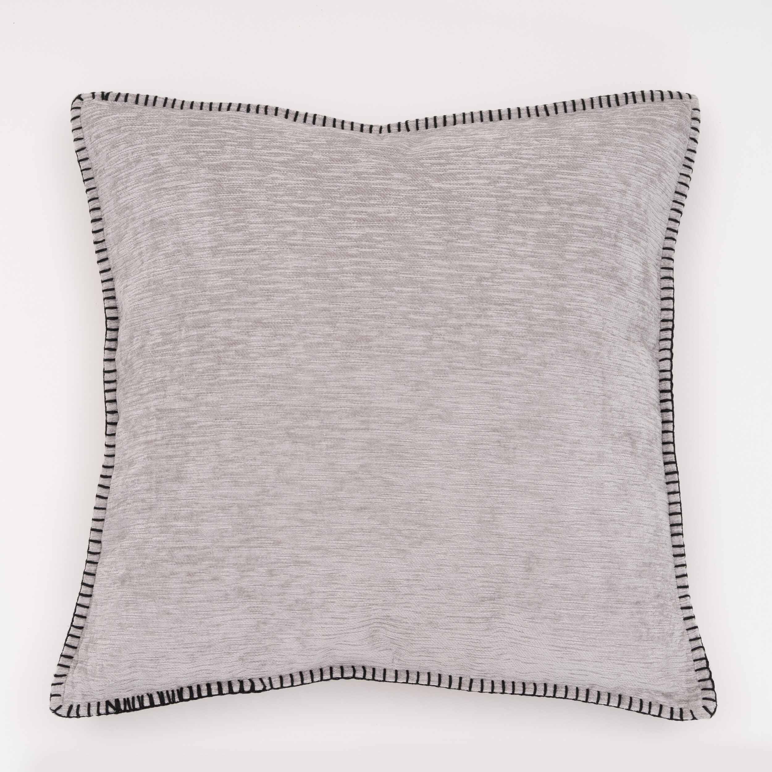 EVERGRACE EG7276370 Junoesque 20-in x 20-in Ghost Gray Square Indoor Decorative Pillow