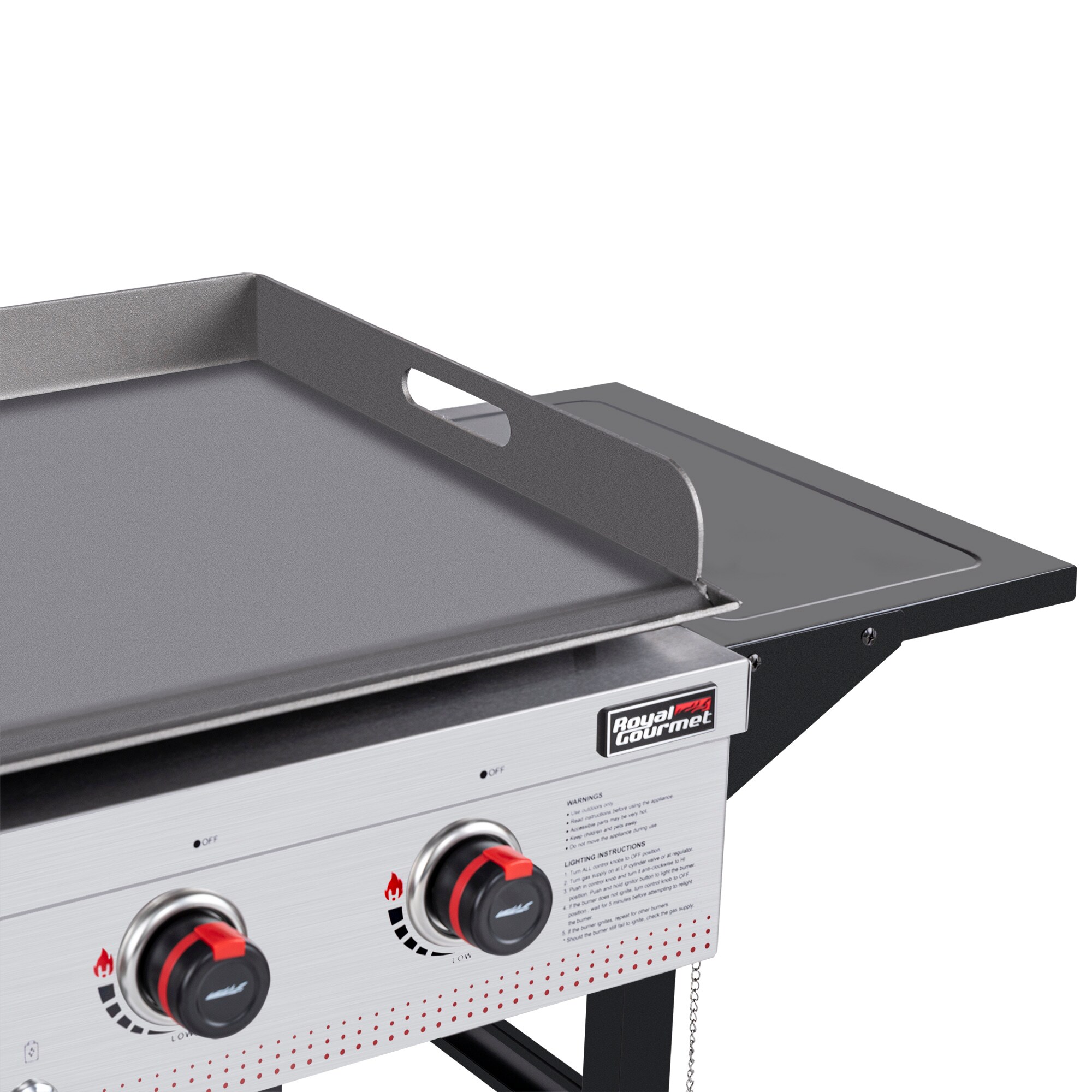 Royal Gourmet 4-Burner Flat Top Gas Grill, 36 in. Propane Griddle with  Bottom Shelf & Side Tables, Outdoor Cooking & BBQ, GB4002 at Tractor Supply  Co.
