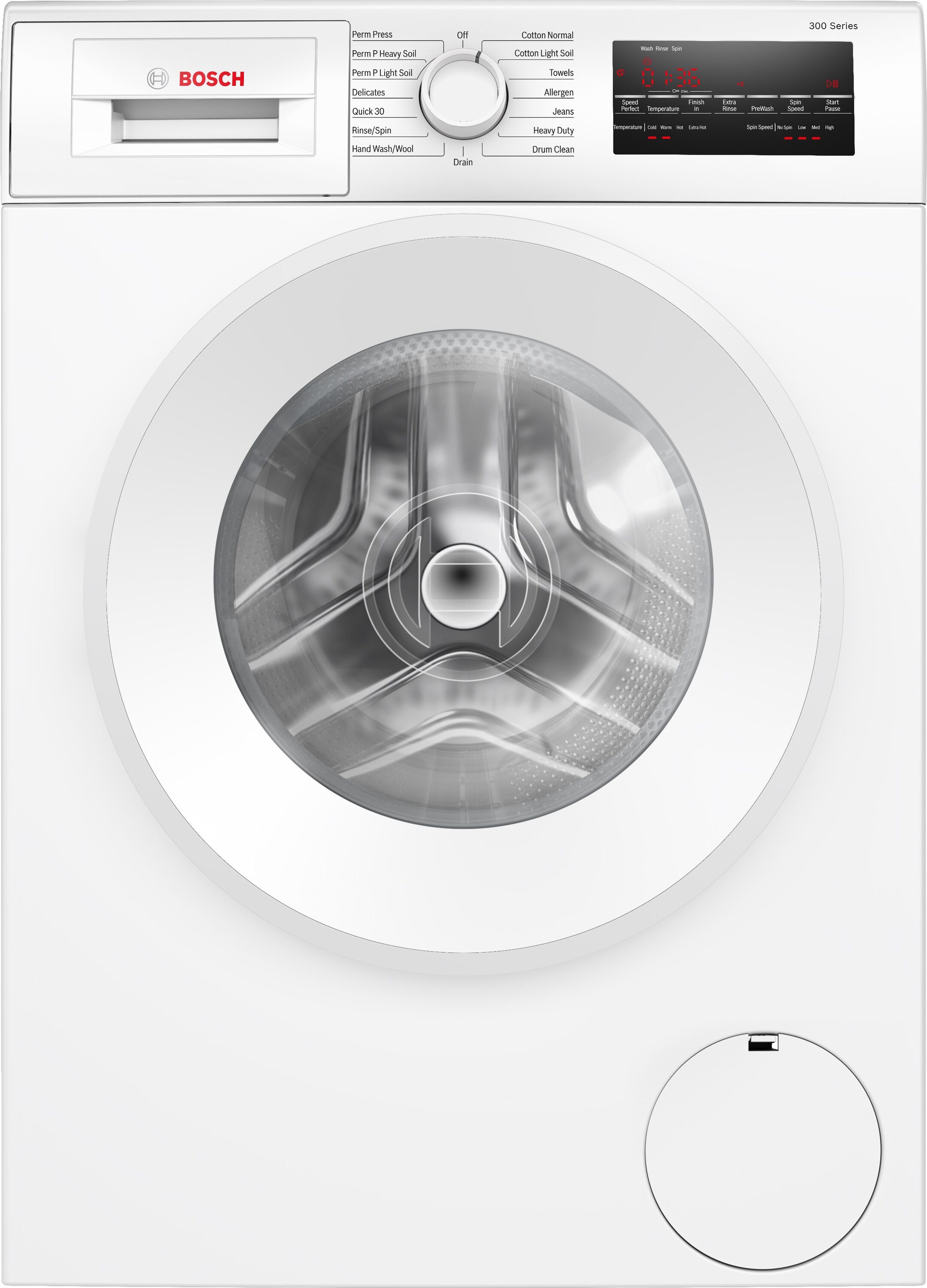 Bosch WGA14400UC 300 Series 2.2-cu ft High Efficiency Front-Load Washer ( White ) ENERGY STAR
