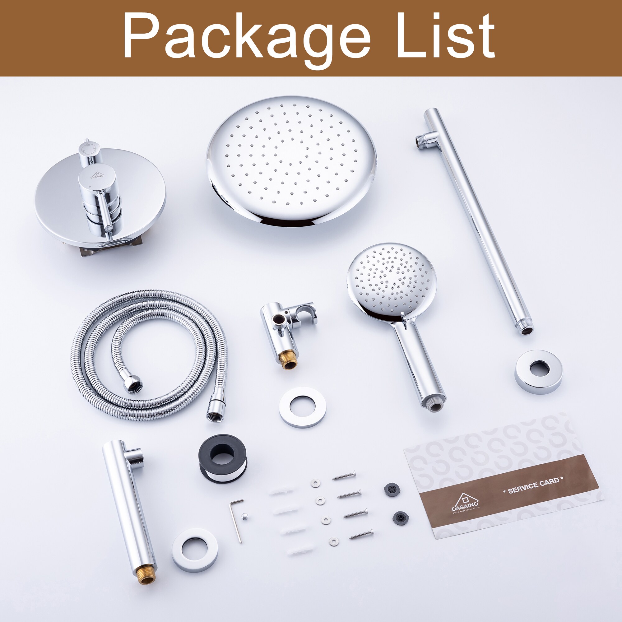 Clihome MS-A3809-10ORB Showerhead-Bar-Panels - View #10