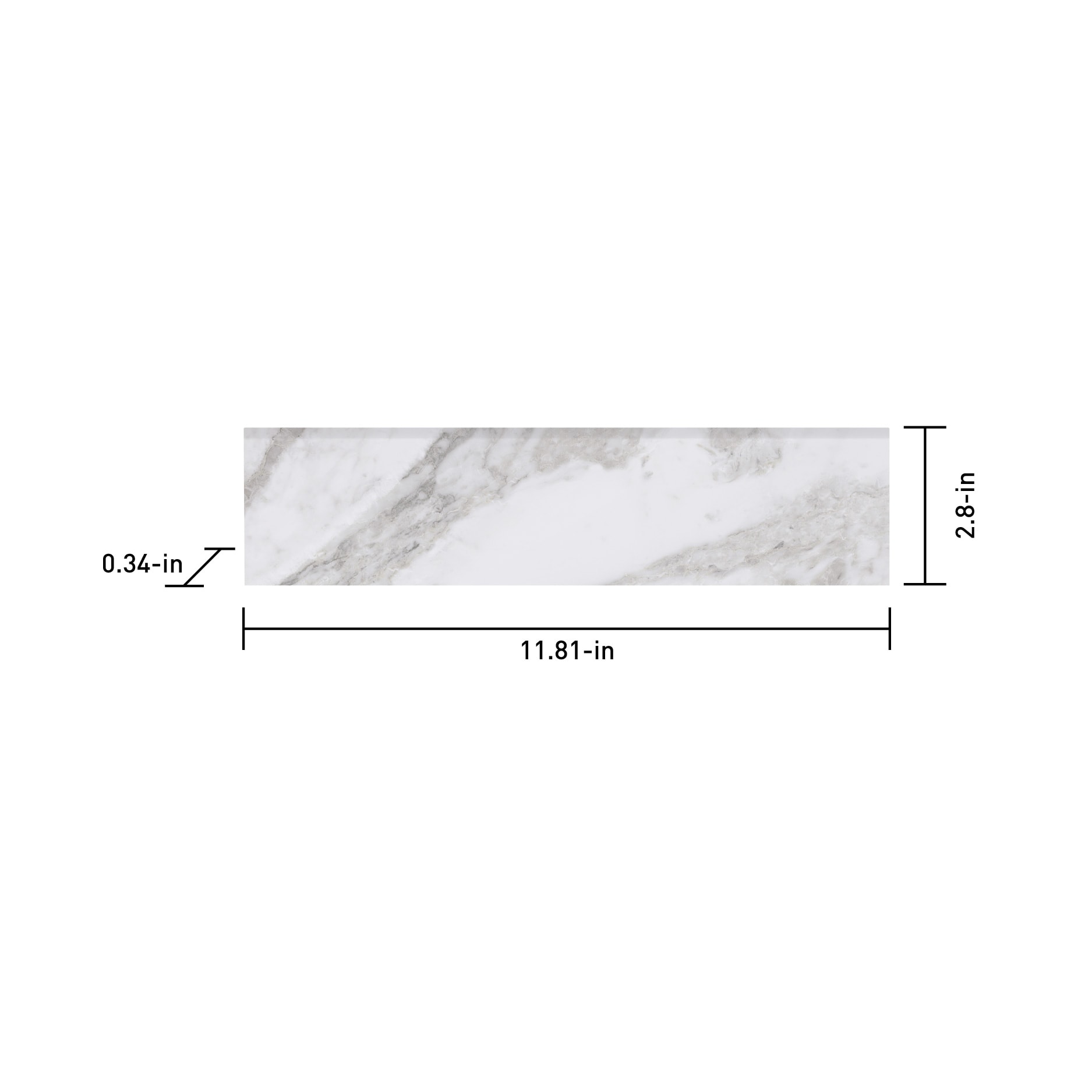 Satori 1001-0390-0 Wall-Trim-Accent-Tile - View #3