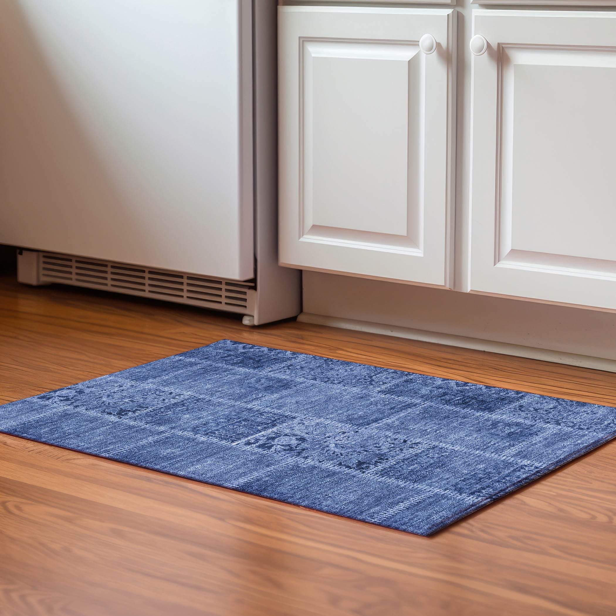 Addison Rugs AMF635NA20X30 Mayfield AMF635NA 2 x 3 (ft) Loomed Polyester Navy Rectangular Indoor Geometric Machine washable Area rug