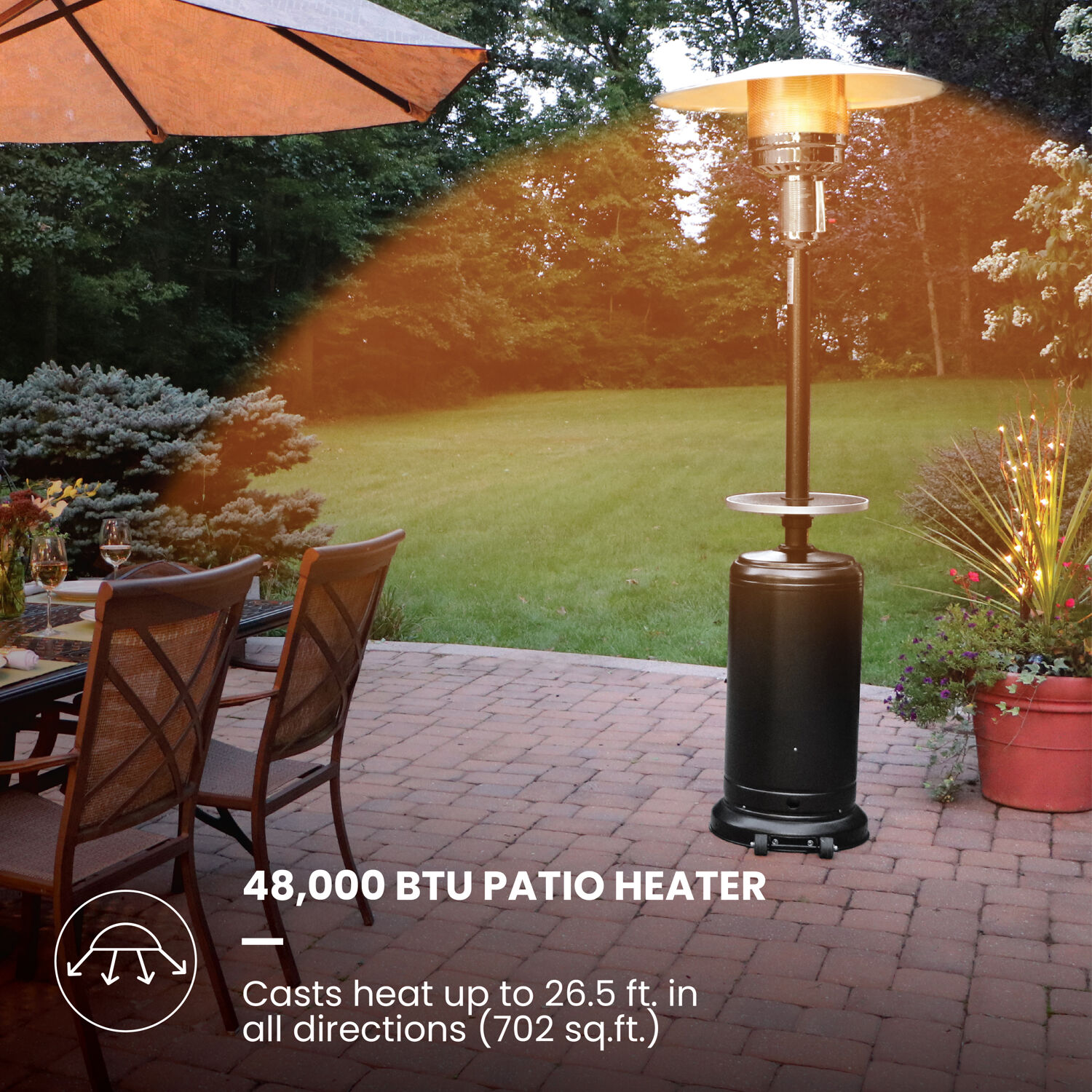Hanover HAN004BLK Outdoor-Gas-Patio-Heaters - View #4