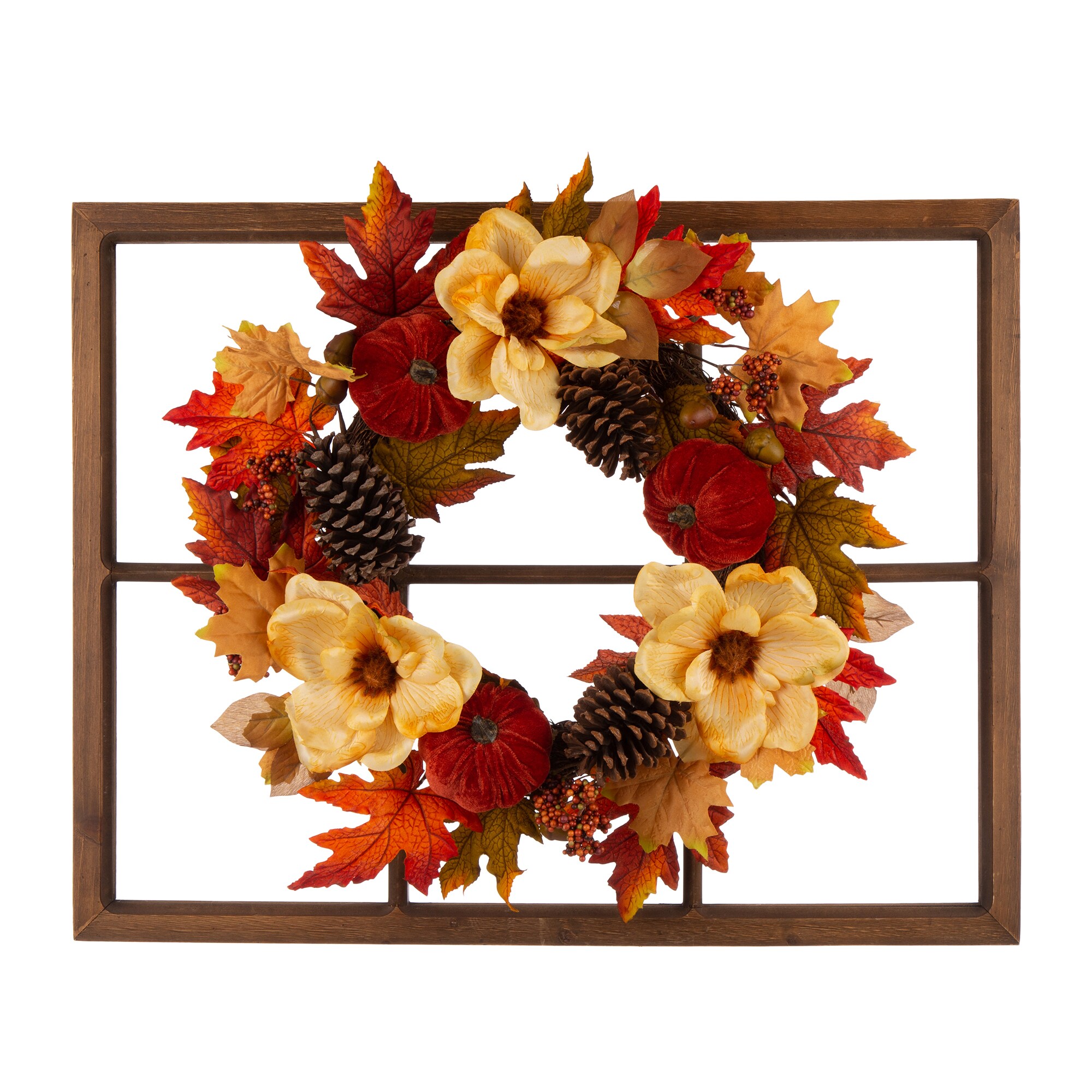 Glitzhome 2005500035 28-in Berries Artificial Wreath