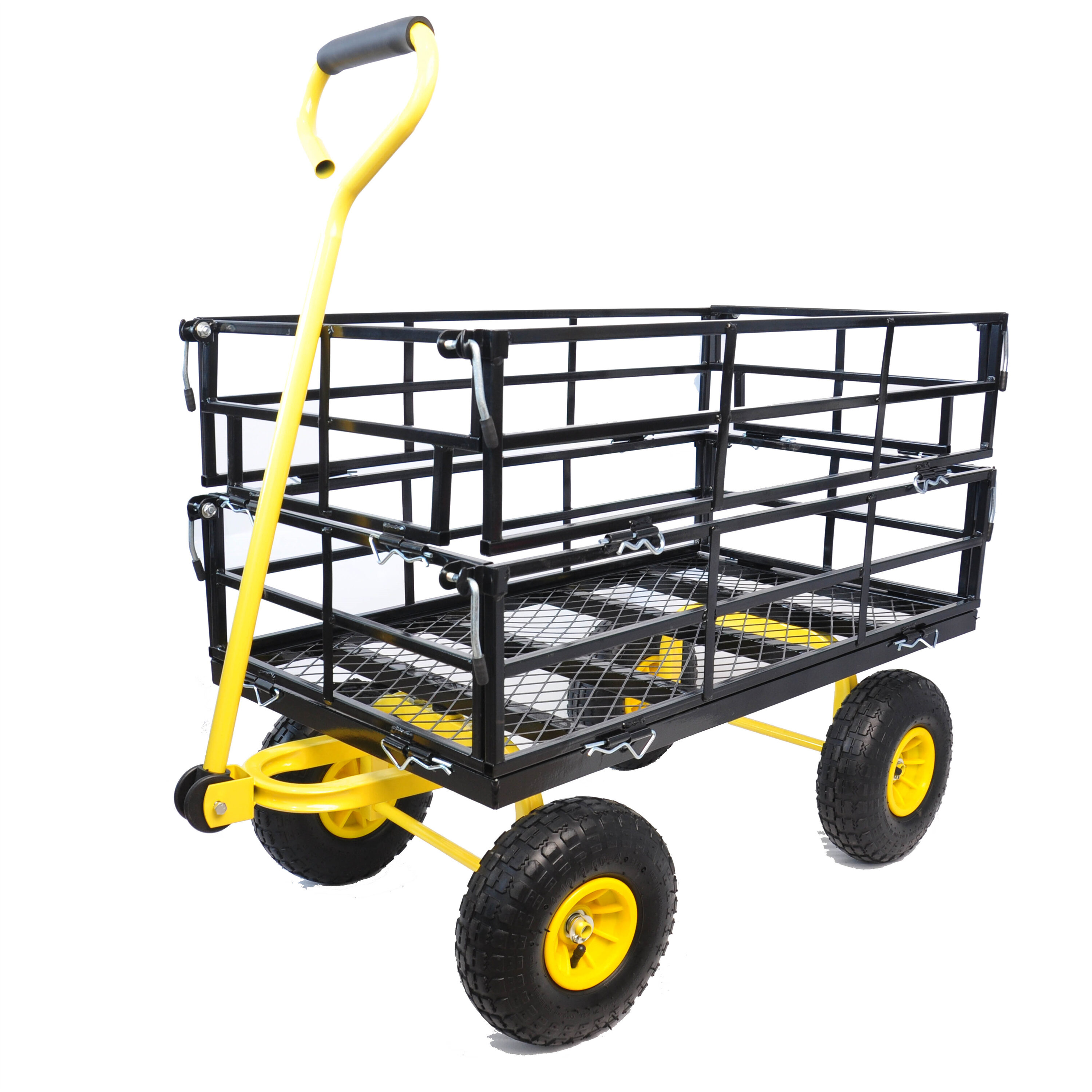CESICIA FCOMS01G 6.35-cu ft 4 Wheel Steel Push Wheelbarrow