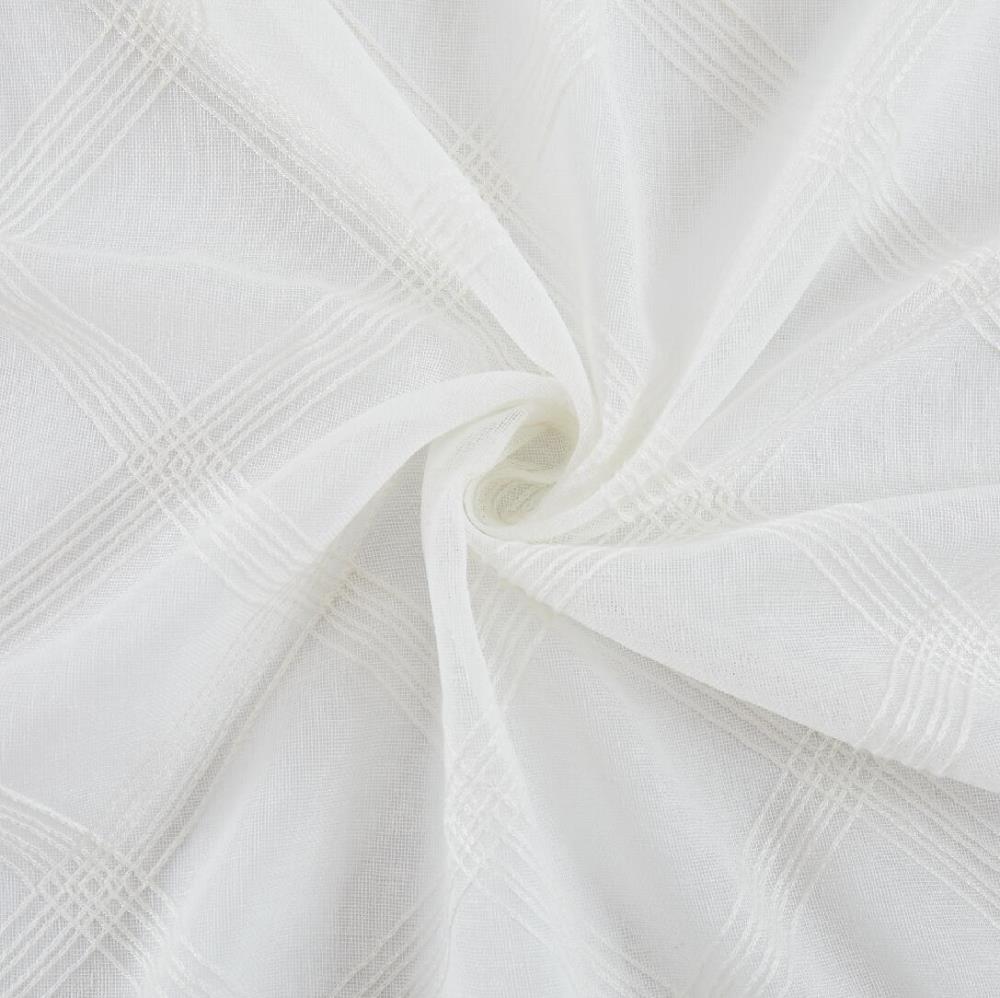 Dainty Home Katherine shower curtain 72-in L White Diamond Polyester ...