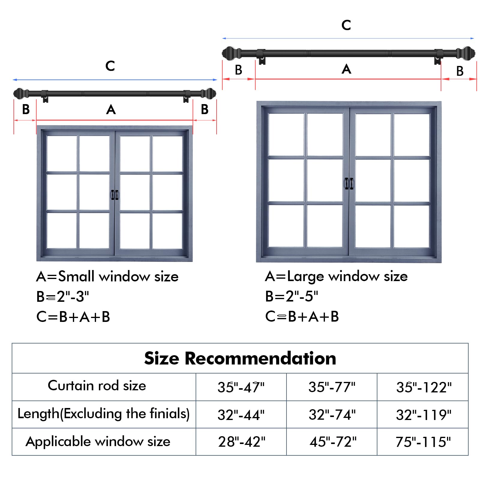 KIWDZFU LKI0817A164 Curtain-Rods - View #5