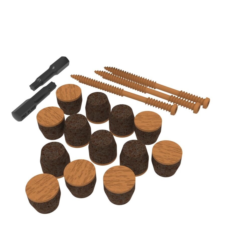 STARBORN 73058362 Starborn Fascia Plugs 1.875 Inches Gray Hidden Deck Fastener 33 Linear feet ( 100 -Pack )