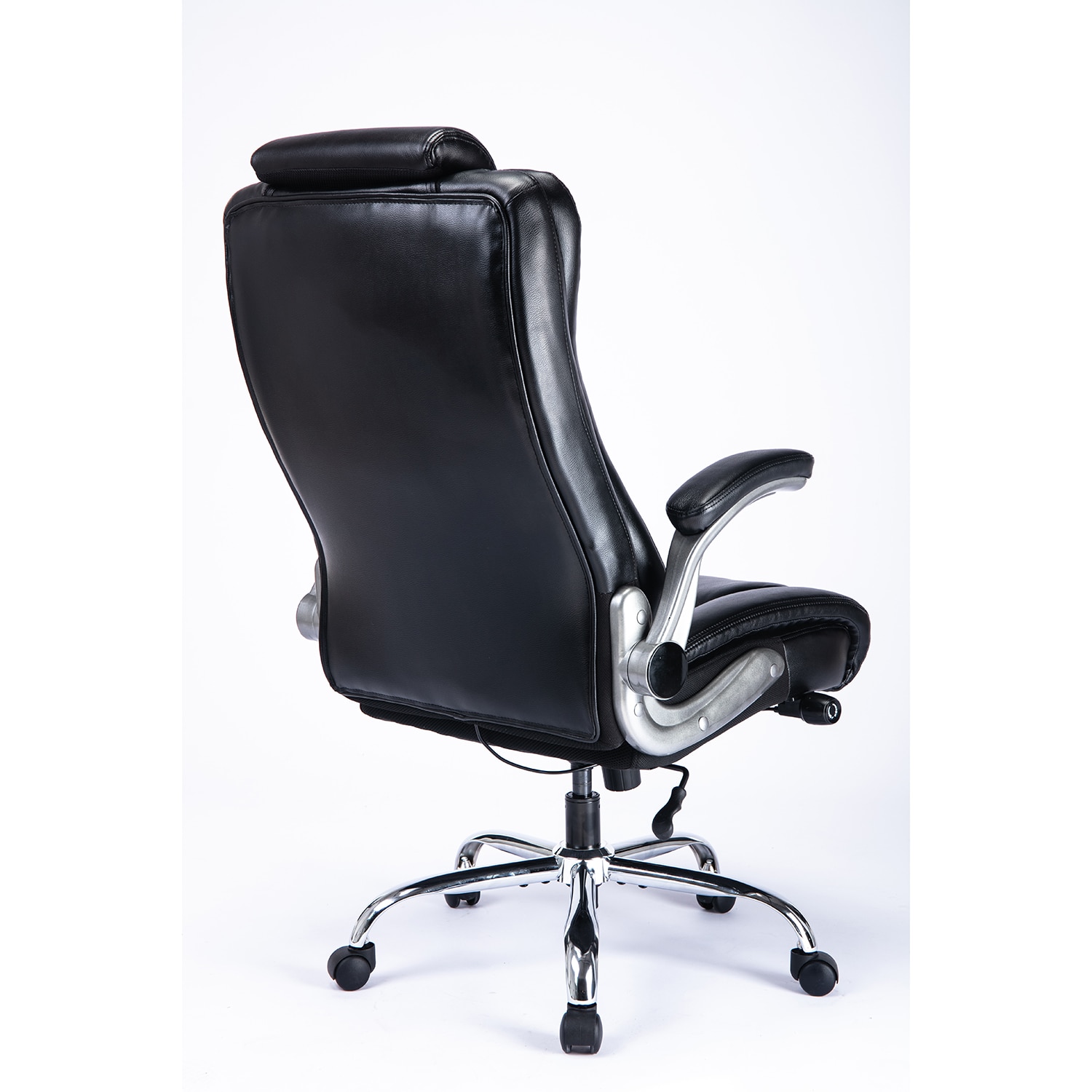 Hygge Ergonomic Back Support High Back Executive Leather Home Office  Computer Desk Chair, Black