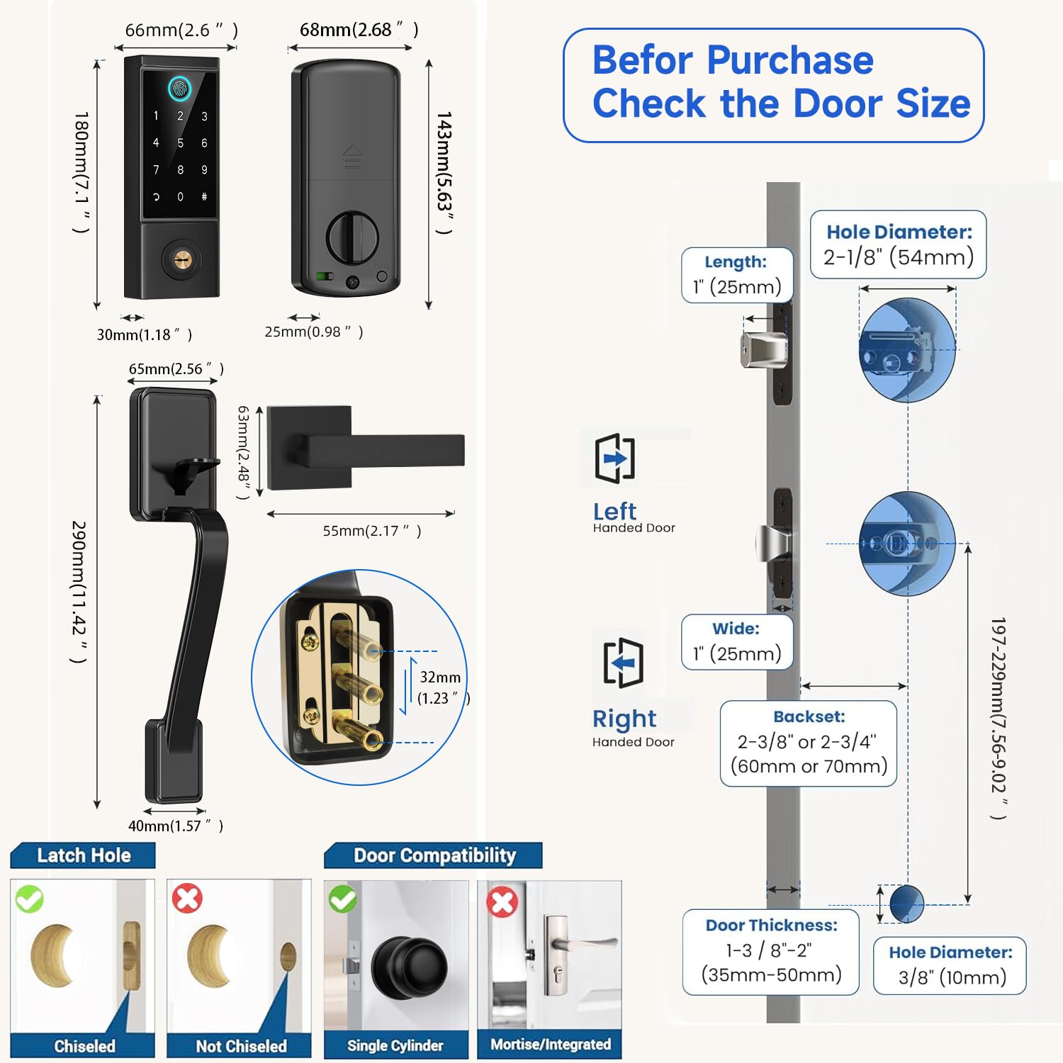 Phyfalip LPF0818P256 Electronic-Door-Locks - View #5