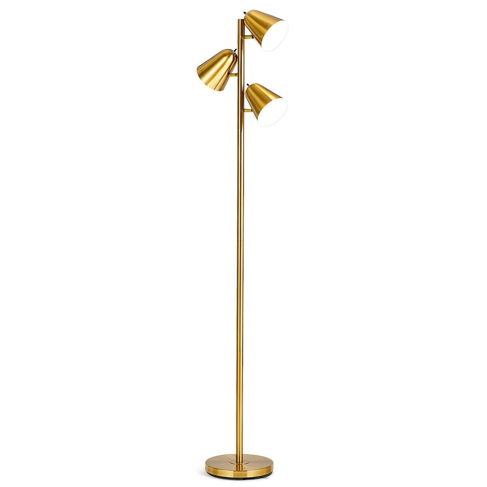 Volenca - 10-in W x 64-in H 3-Light Floor Lamp Reading Light