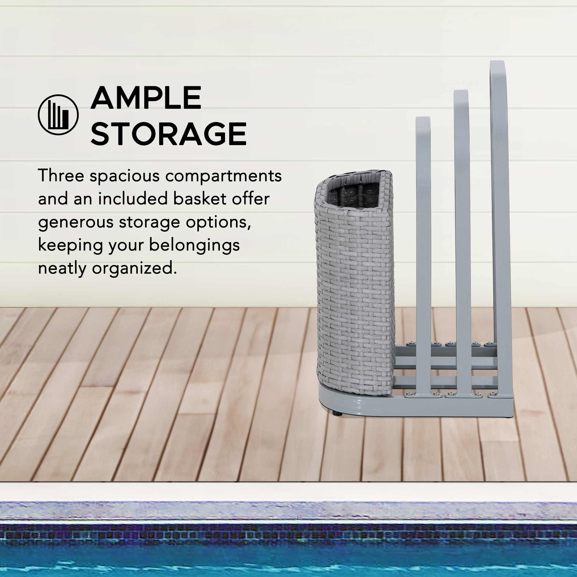 Sunjoy A804001700 Pool-Organization-Storage - View #2