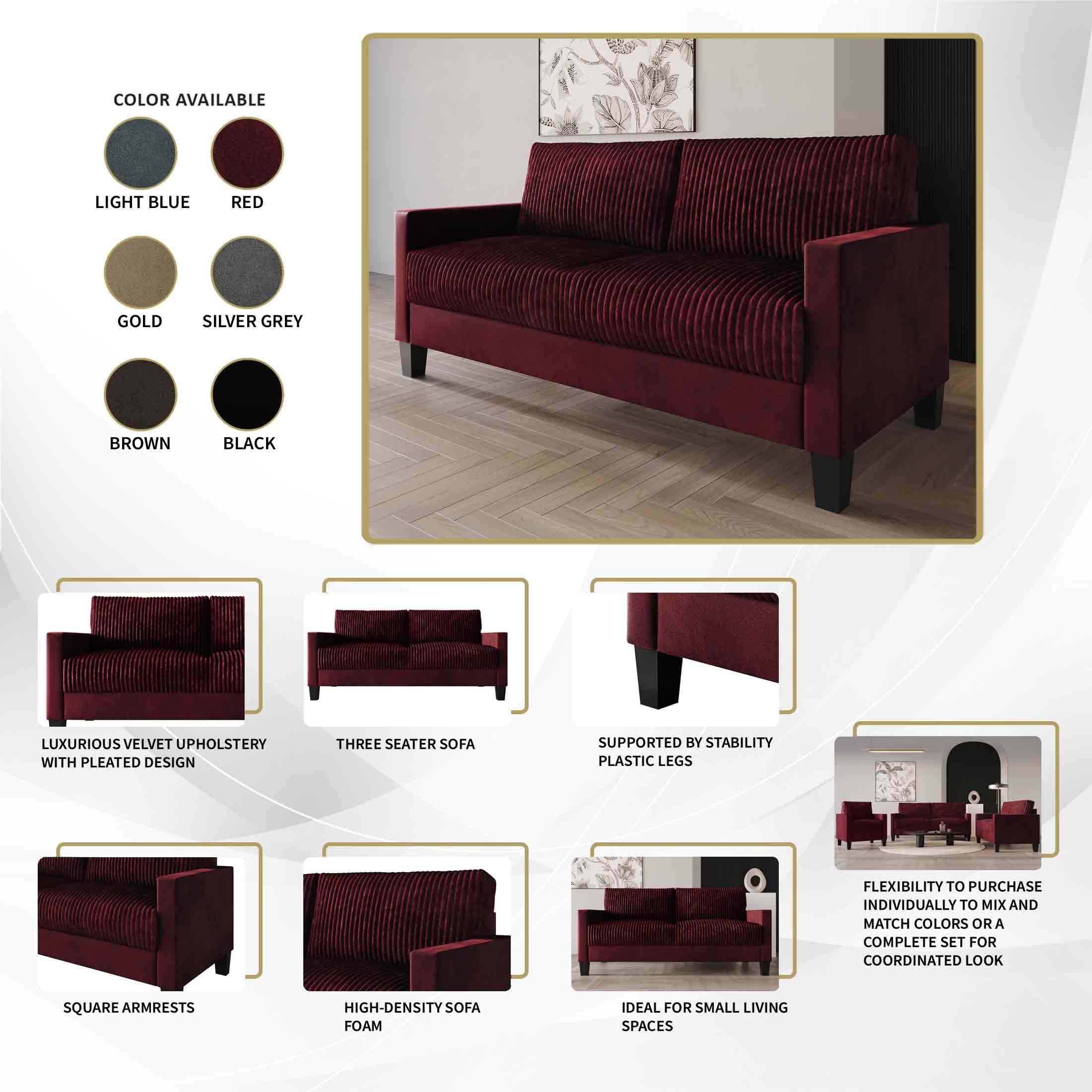 ChaletPosh C394SF-BK-VV Sofas-Loveseats - View #9