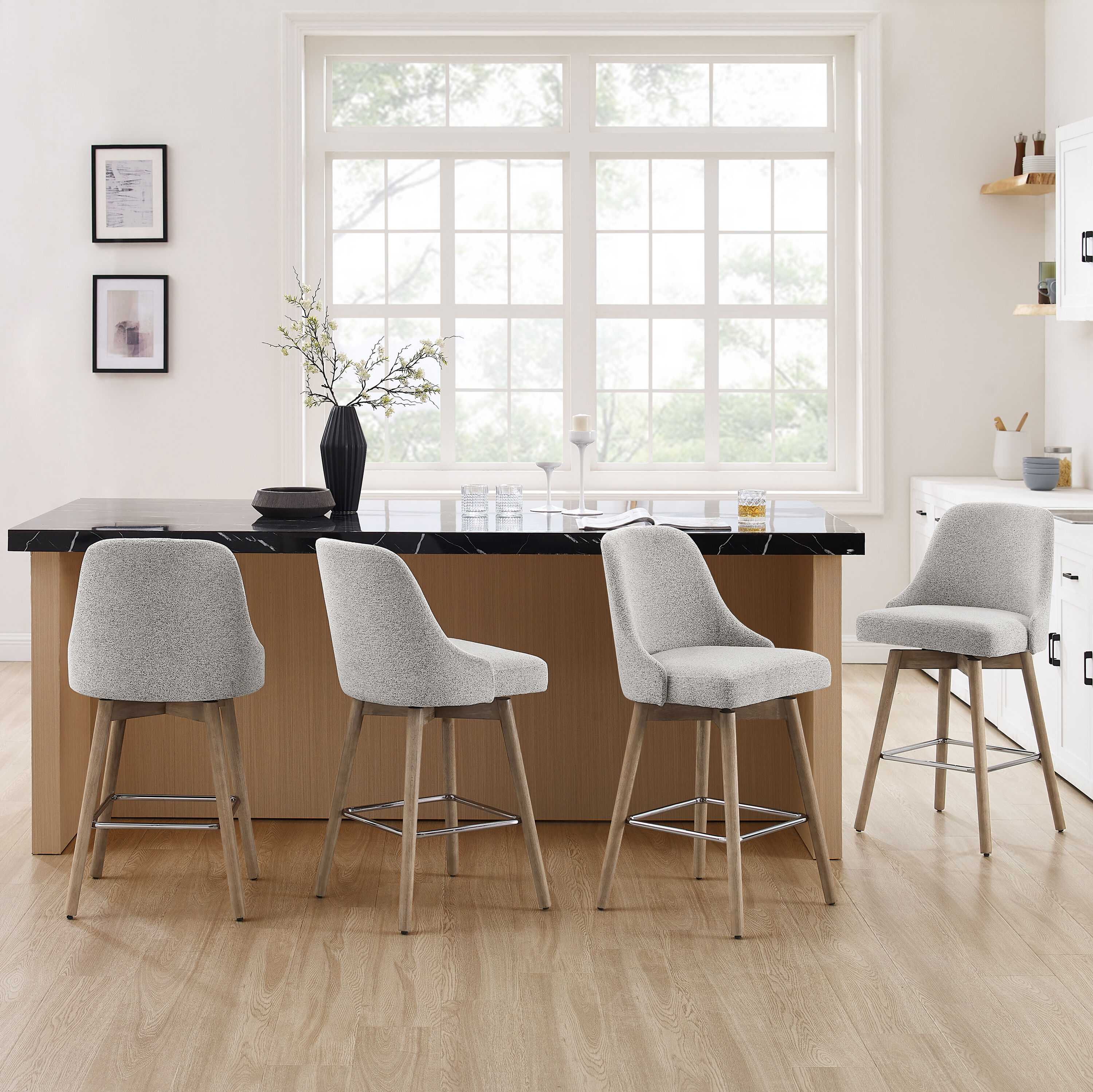 Art Leon BS042-2-WHGR-F stools - View #6
