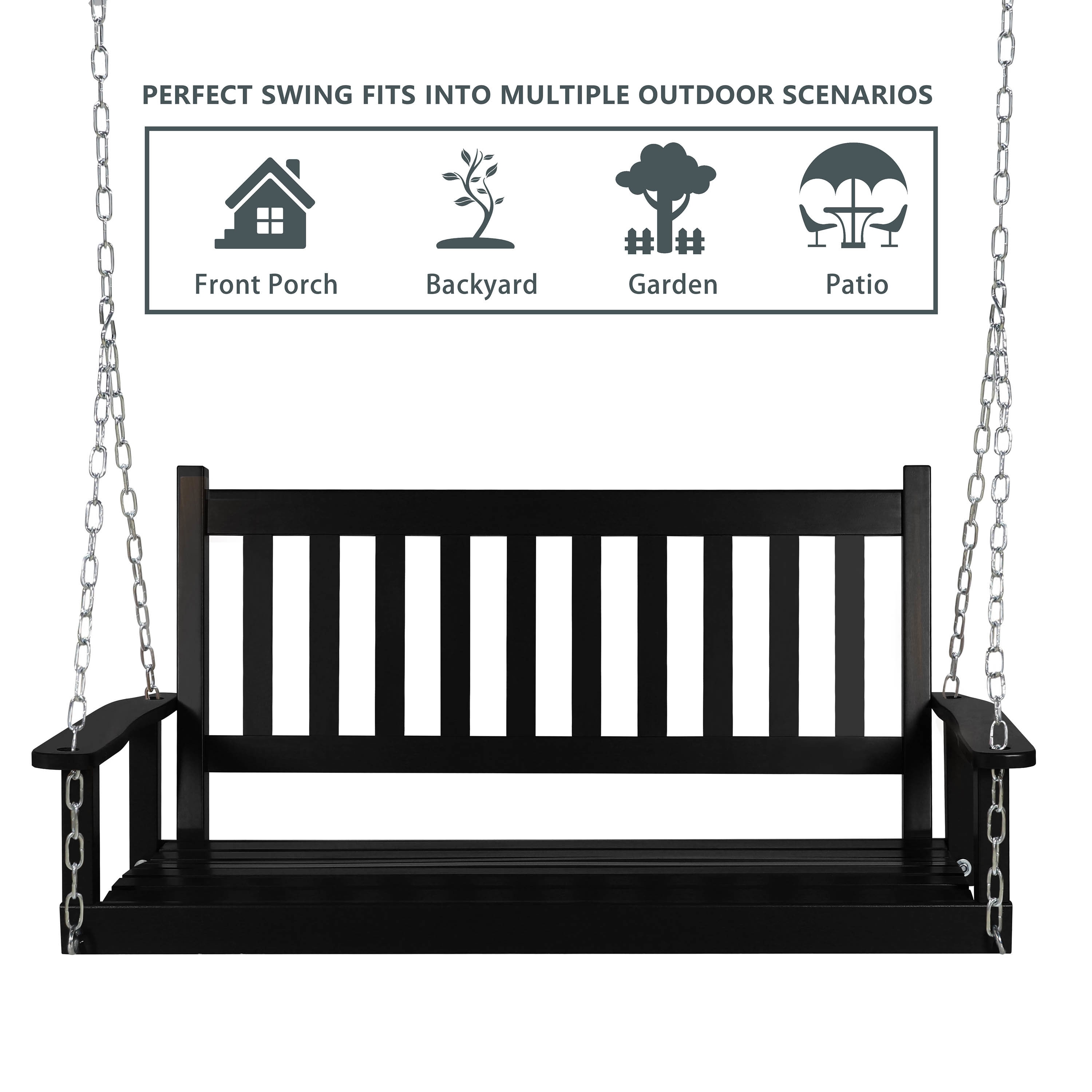 Lowes front best sale porch swing