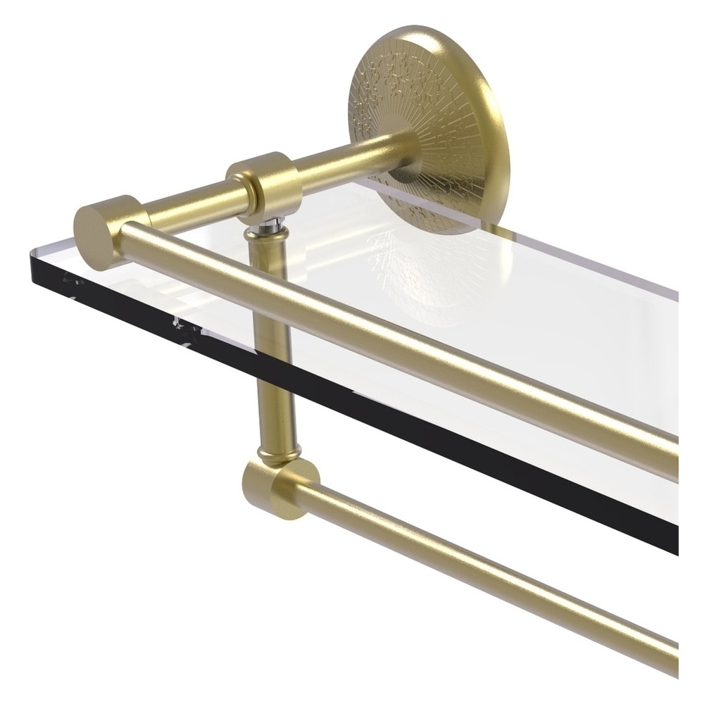 Allied Brass Prestige Monte Carlo Satin Brass 1-Tier Brass Wall