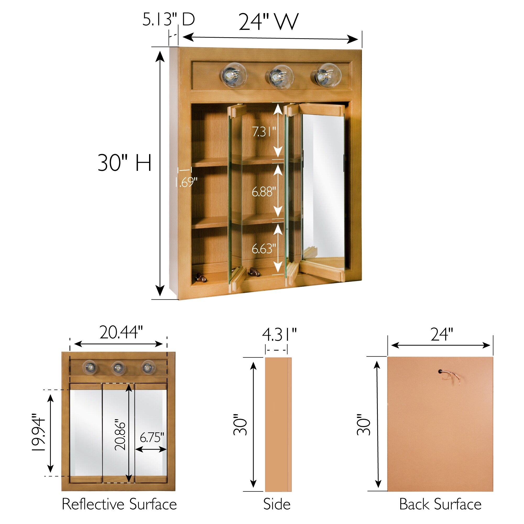 Design House 530592-NOK Bathroom-Medicine-Cabinets - View #3